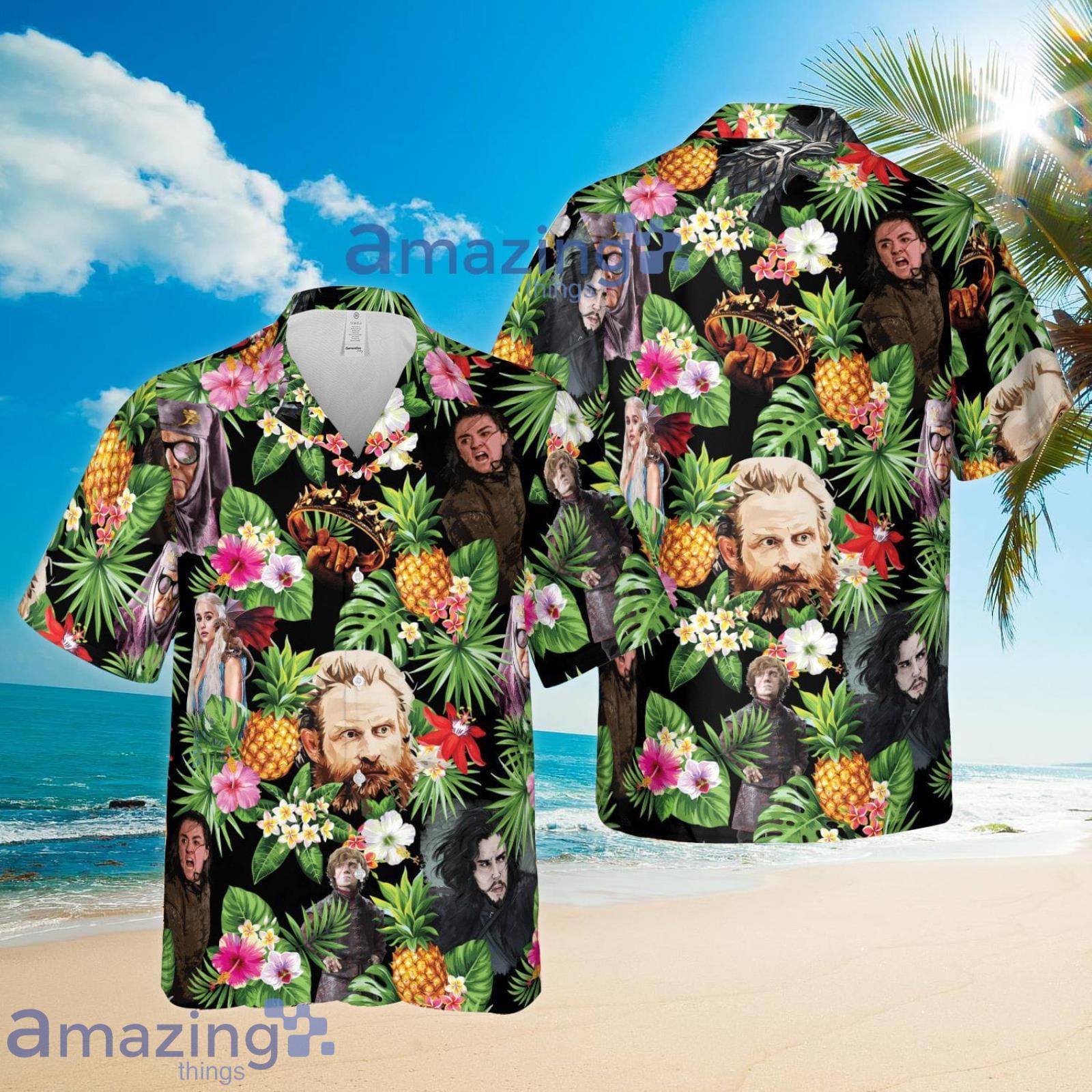 GOT112 Hawaii Beach Pineapple Tropical Flower Summer Set Hawaiian Shirt And Shorts Product Photo 1