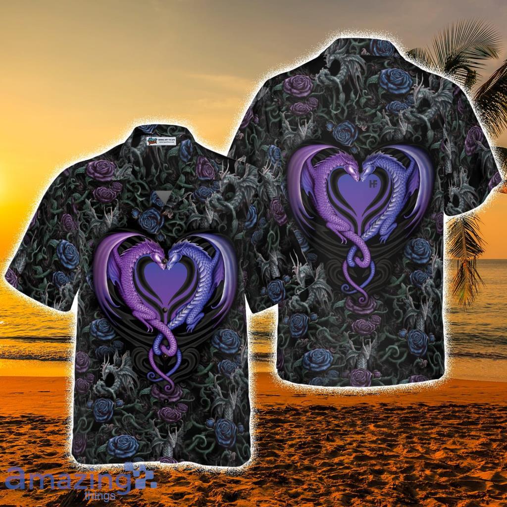 Gothic Dragon Lover Tropical Hawaiian Shirt - Gothic Dragon Lover Tropical Hawaiian Shirt