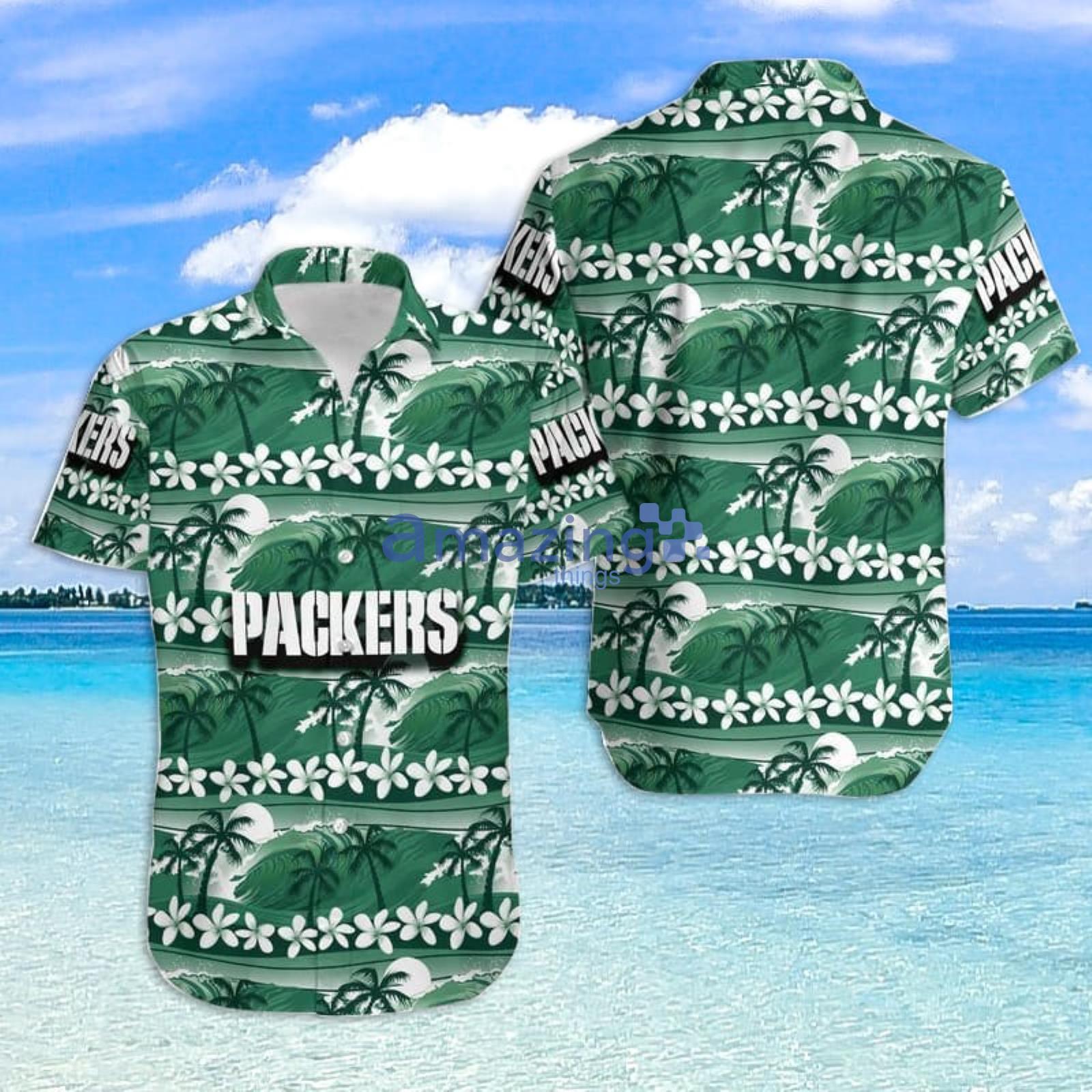 NFL Packers Allover Print Hawaiian Shirt