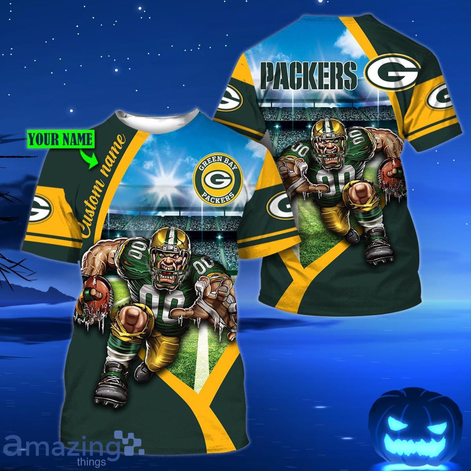 Personalized Packers Hoodie 3D Bold Green Bay Packers