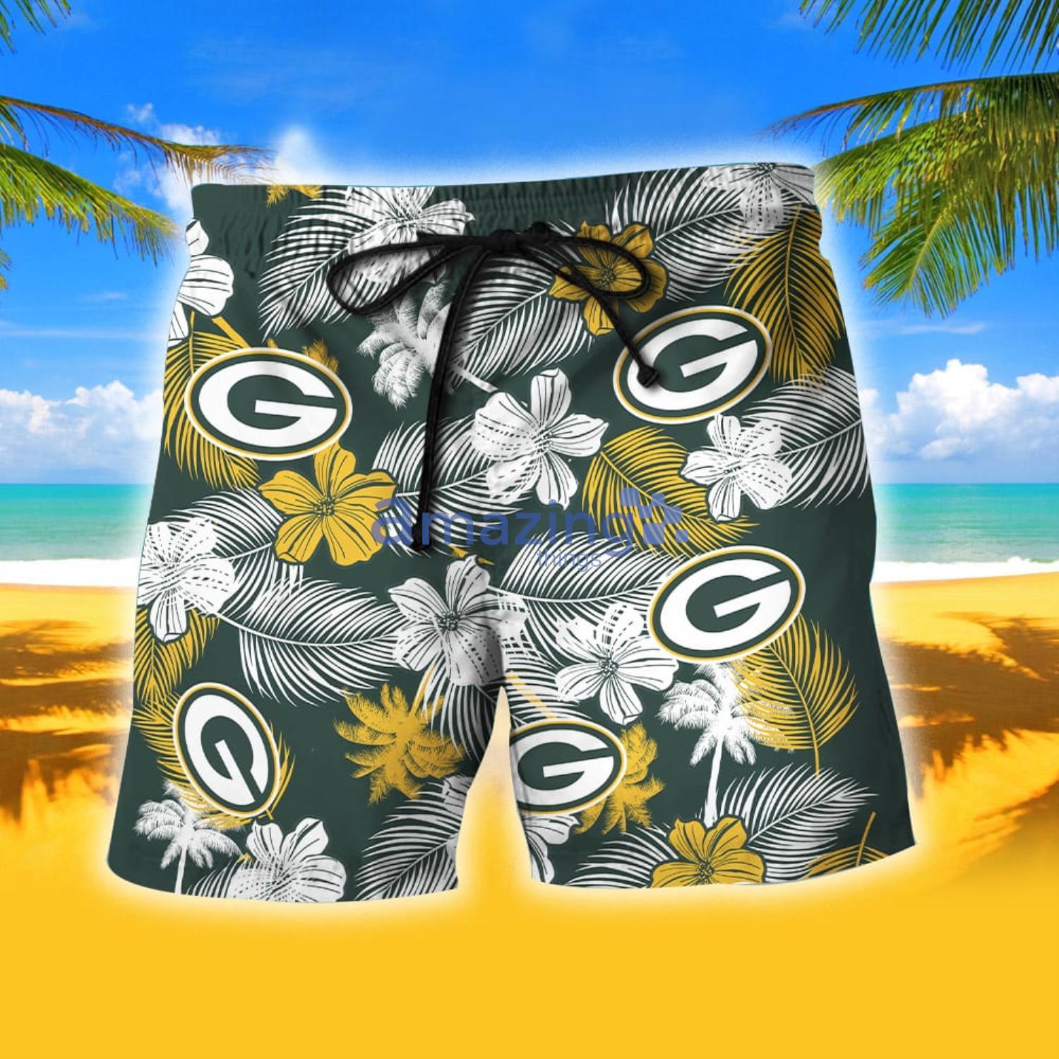 Green Bay Packers Tropical Hawaiian Shorts Gift For Fans