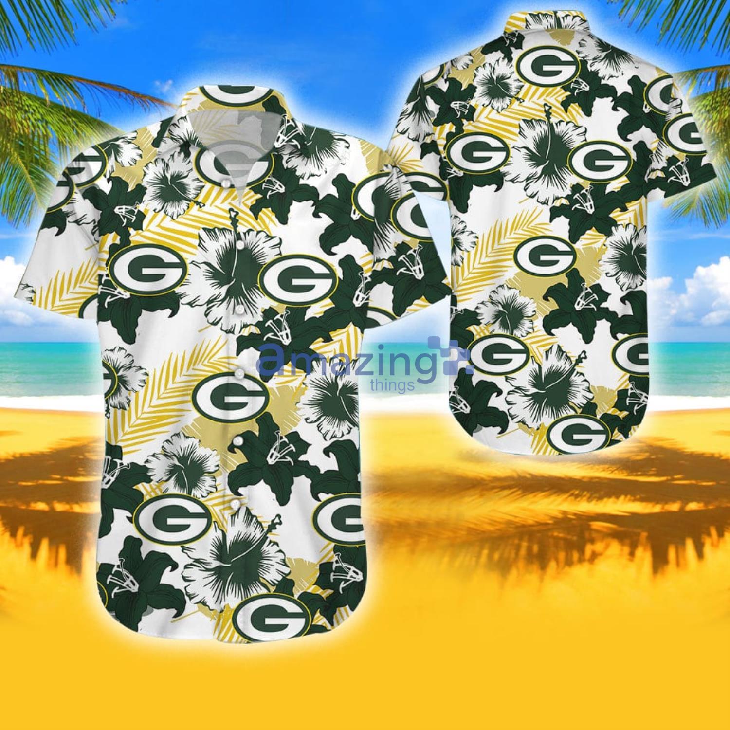 Personalized NFL Green Bay Packers Combo Hawaiian Shirt And Shorts Tropical  Gift Summer