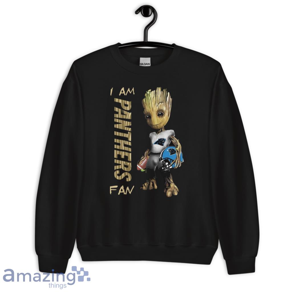 Groot Fan Carolina Panthers NFL Shirt image Groot Fan Carolina Panthers NFL Shirt - Unisex Crewneck Sweatshirt