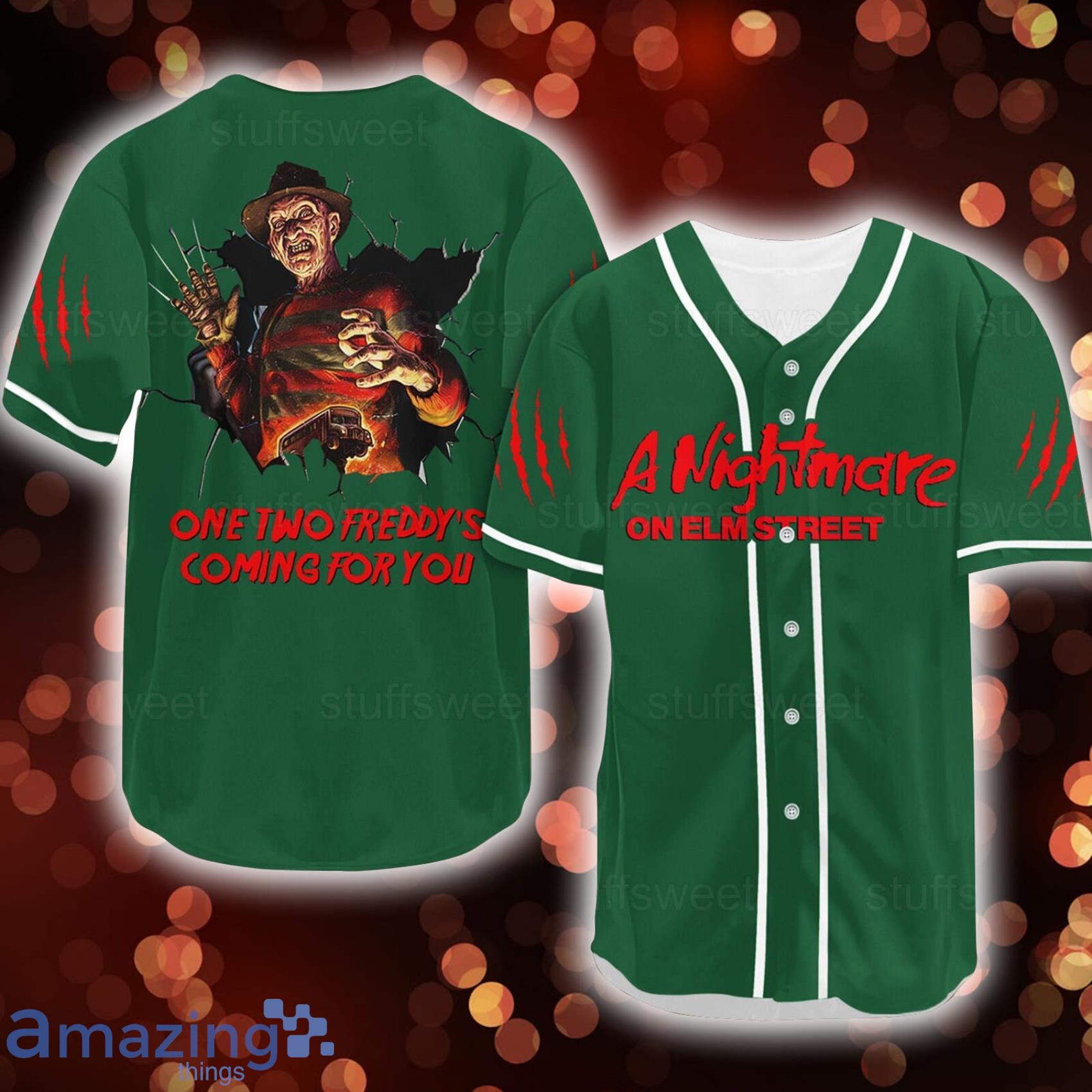 Freddy Slasher Series Full-Button Baseball Jersey Youth Large