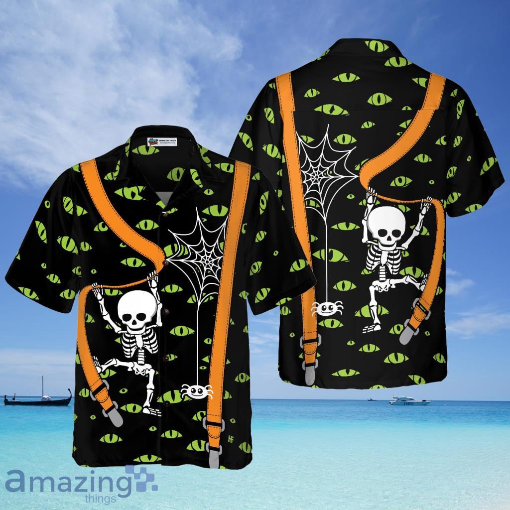 Halloween Skeleton And Monster Eyes Hawaiian Shirt - Halloween Skeleton And Monster Eyes Hawaiian Shirt Halloween Skeleton And Monster Eyes Hawaiian Shirt - Halloween Skeleton And Monster Eyes Hawaiian Shirt