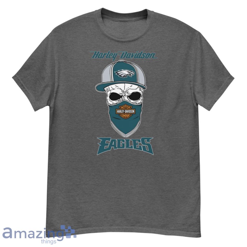 Skull Philadelphia Eagles Shirt - High-Quality Printed Brand