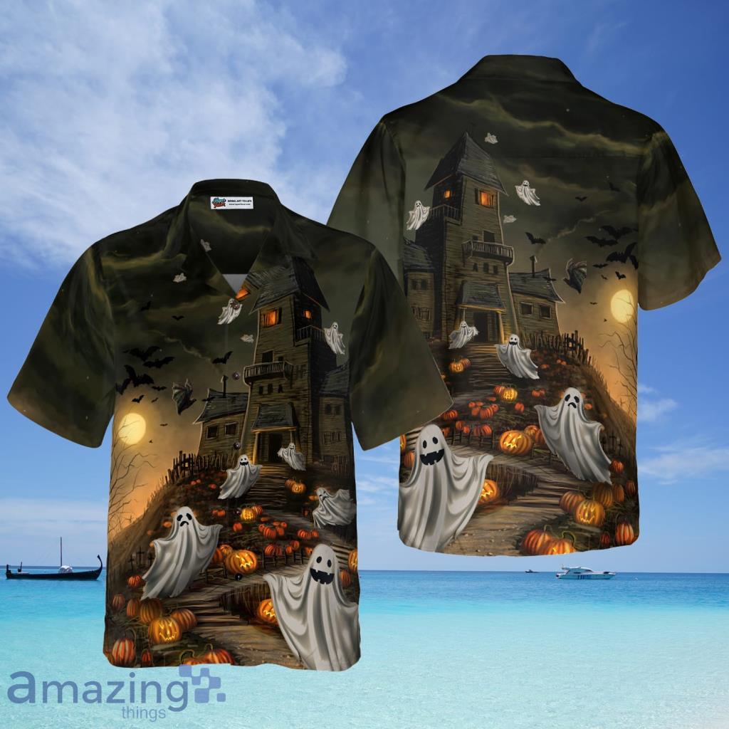 Haunted House For Ghost Halloween Hawaiian Shirt - Haunted House For Ghost Halloween Hawaiian Shirt