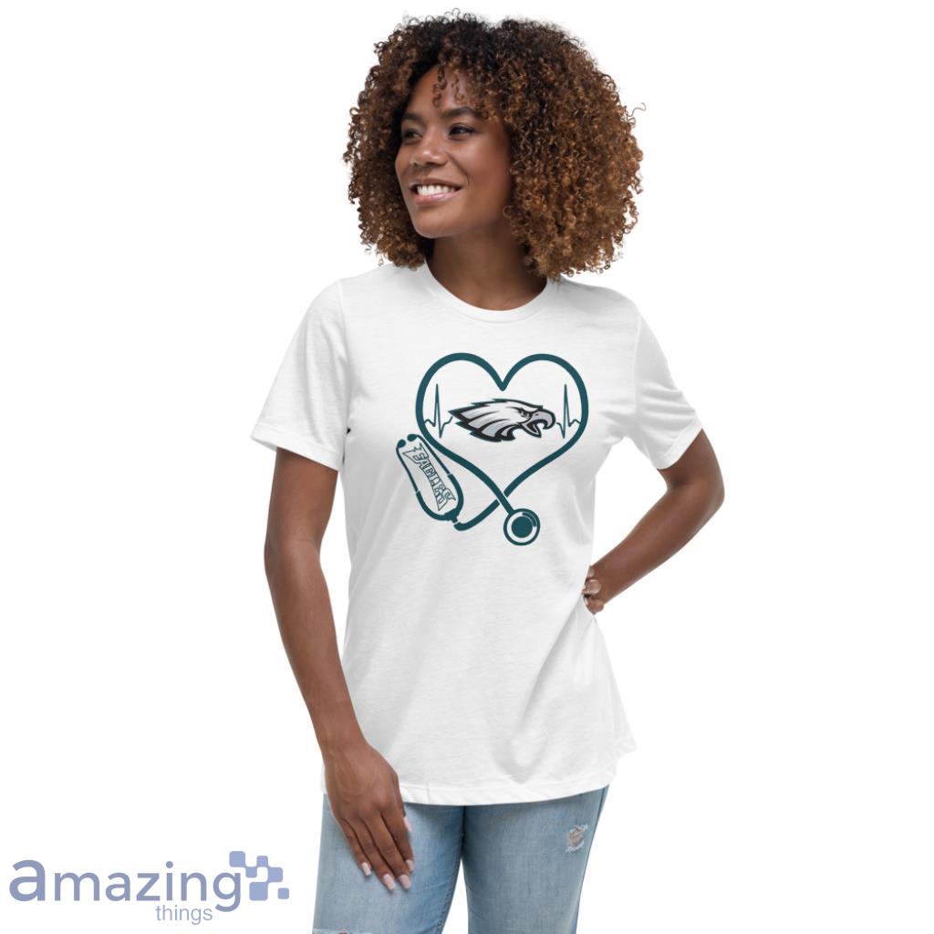 Heart Life Philadelphia Eagles NFL Shirt image Heart Life Philadelphia Eagles NFL Shirt - Womens Relaxed Short Sleeve Jersey Tee