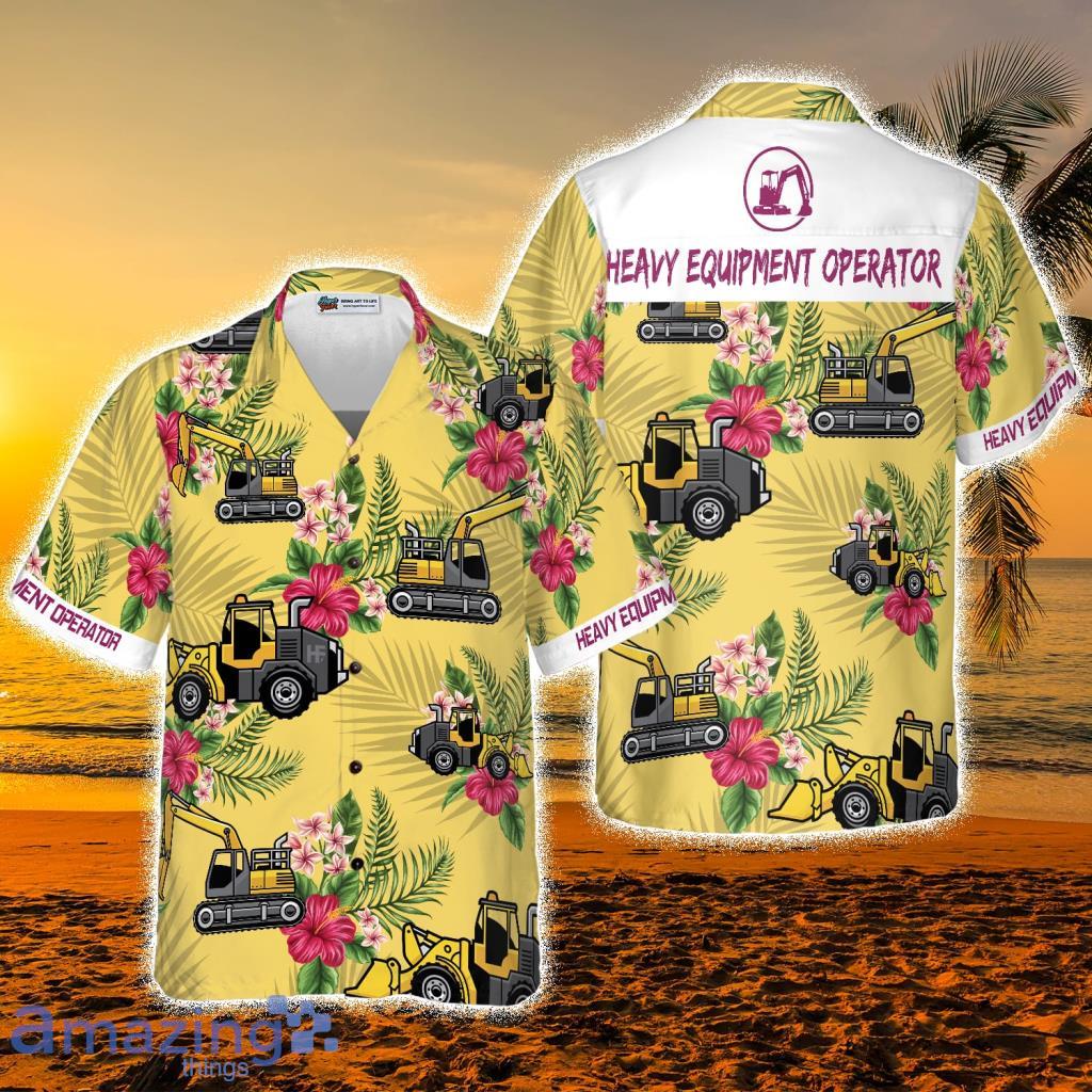 Heavy Equipment Operator Tropical Hawaiian Shirt - Heavy Equipment Operator Tropical Hawaiian Shirt