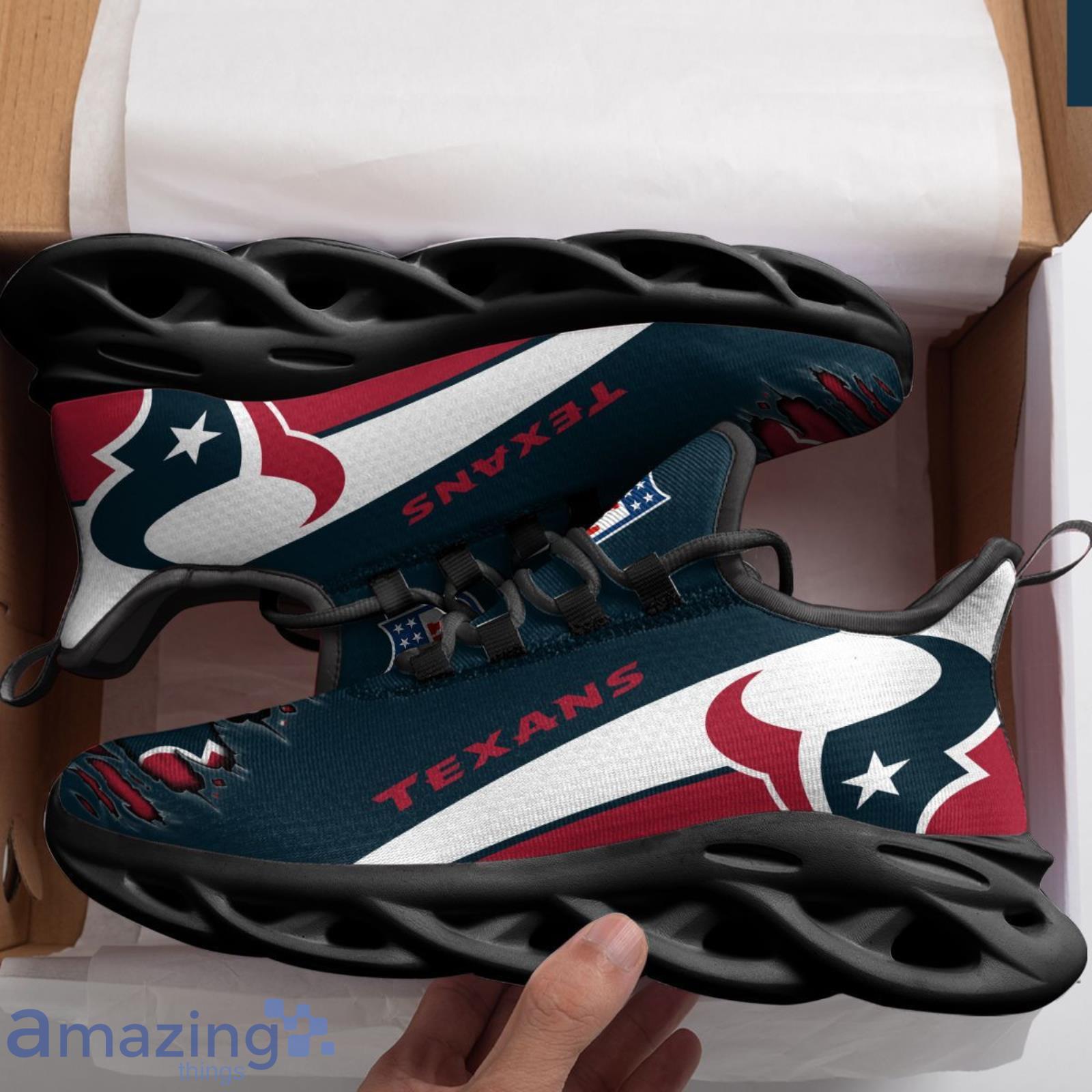 Houston Texans Max Soul Shoes Sport Team Running Sneakers Gift For Men And Women image Houston Texans Max Soul Shoes Sport Team Running Sneakers Gift For Men And Women Product Photo 4