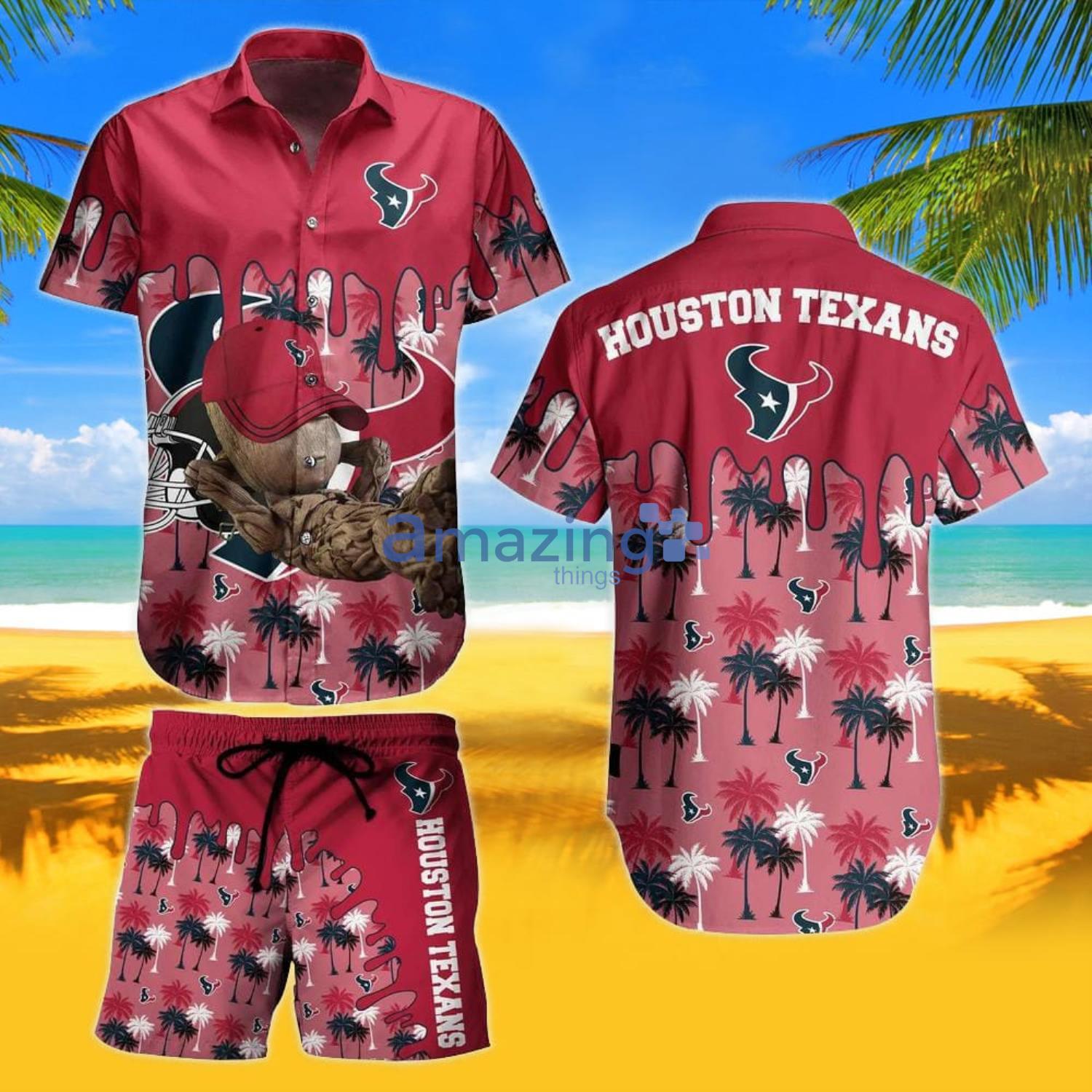 Houston Texans NFL Football Hawaiian Shirt And Short New Summer