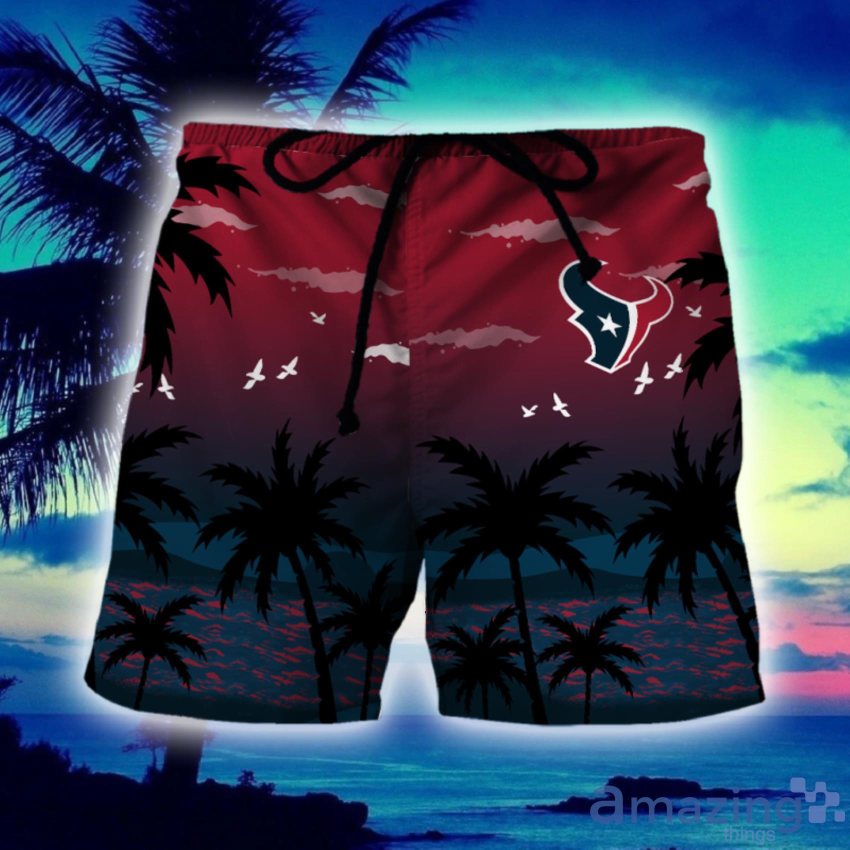 Houston Texans Tropical Palm Tree Hawaii Shirt, Shorts