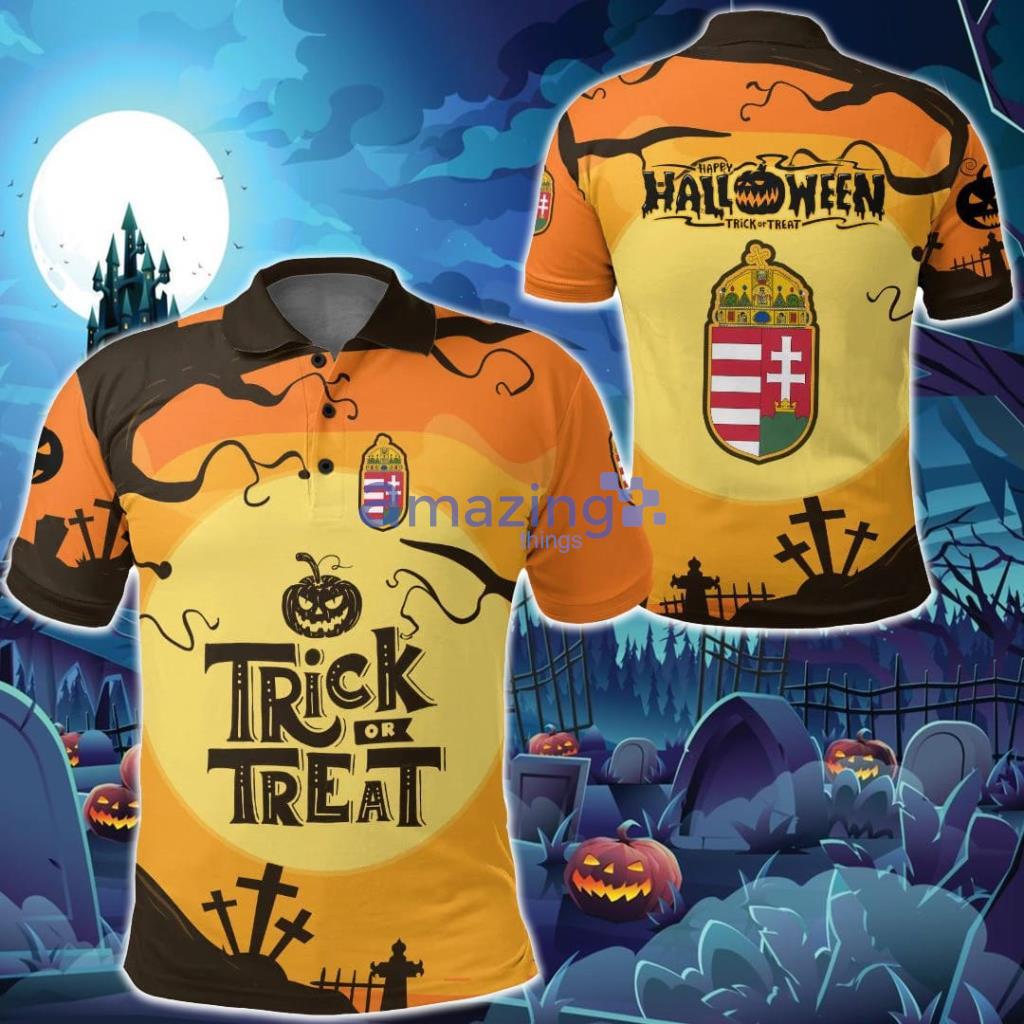 Hungary Halloween Trick or Treat Polo Shirt - Hungary Halloween Trick or Treat Polo Shirt Hungary Halloween Trick or Treat Polo Shirt - Hungary Halloween Trick or Treat Polo Shirt