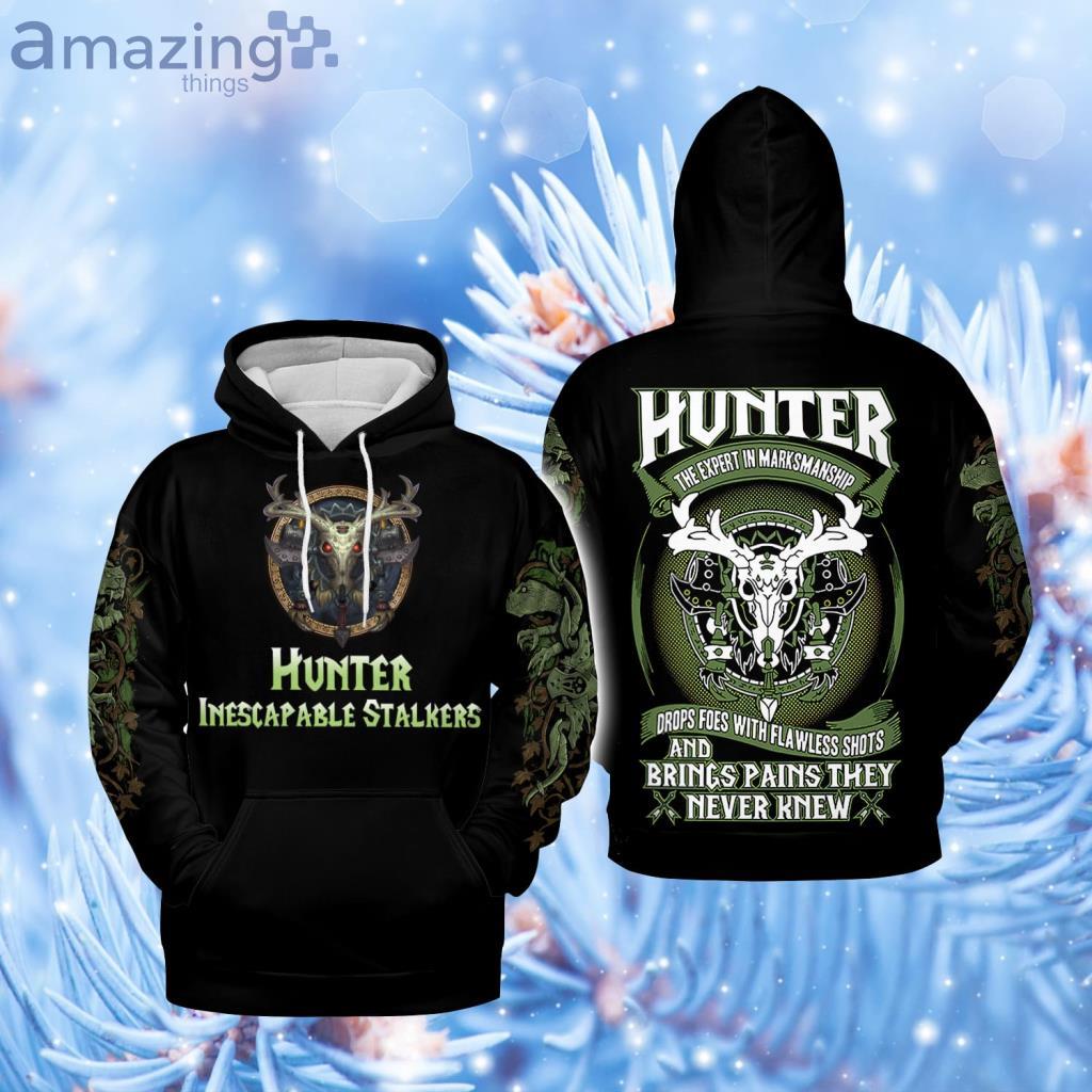 Hunter - Inescapable Stalkers Black Hoodie 3D - Hunter - Inescapable Stalkers Black Hoodie 3D
