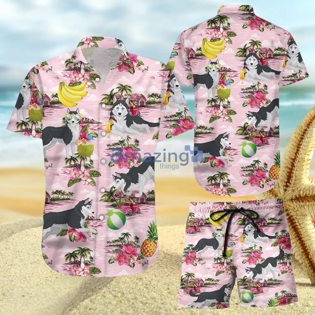 Husky Hawaiian Shirt - Husky Dog Flower Banana Coconut Hawaiian Shirt And Short - Gifts For Husky Lovers - Husky Hawaiian Shirt - Husky Dog Flower Banana Coconut Hawaiian Shirt And Short - Gifts For Husky Lovers
