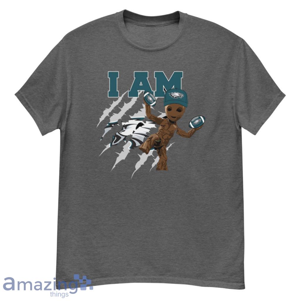 I Am Groot Baby Fan Philadelphia Eagles NFL Shirt - G500 Men’s Classic T-Shirt-1