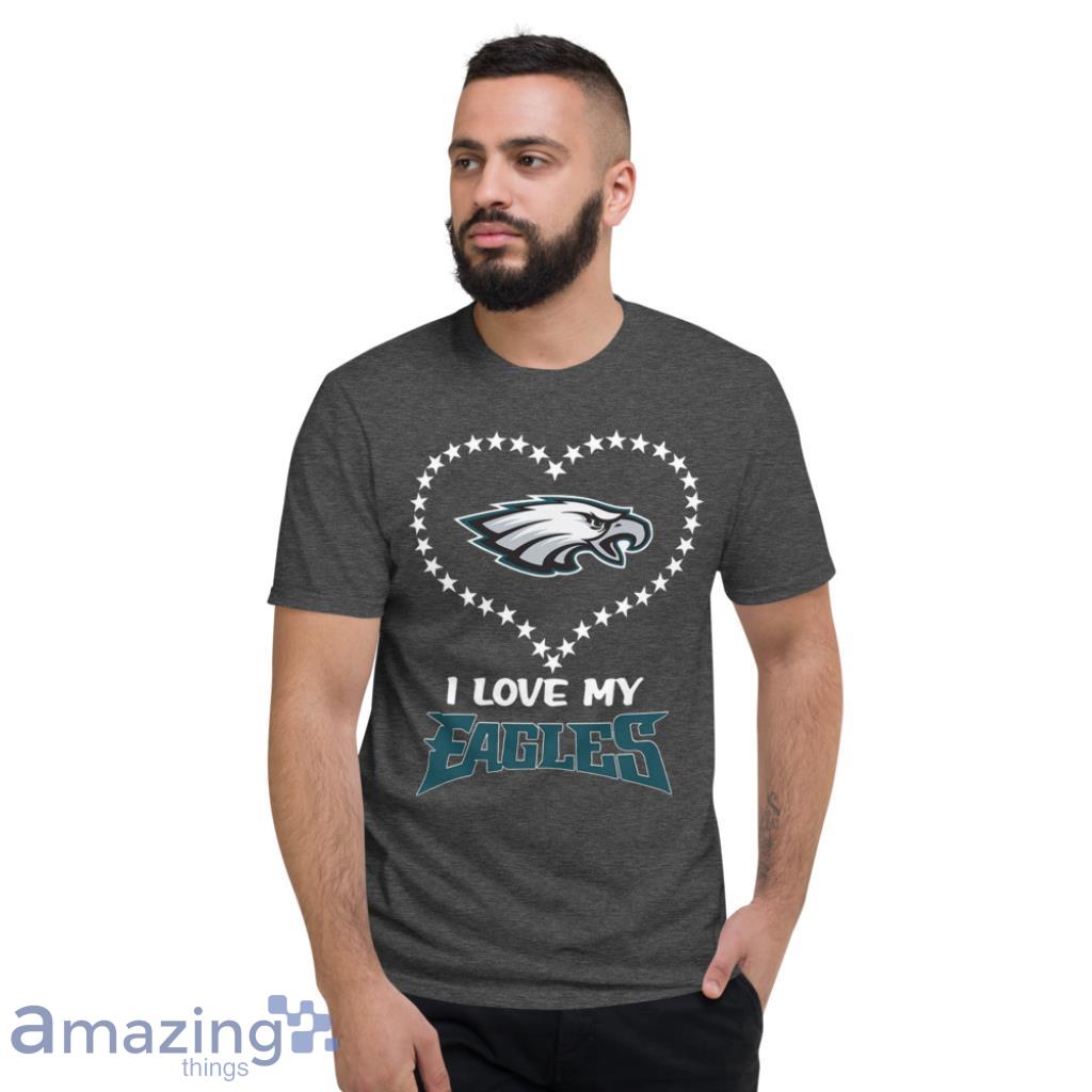 Philadelphia Eagles Heart 2D T-shirt For Women - Personalized