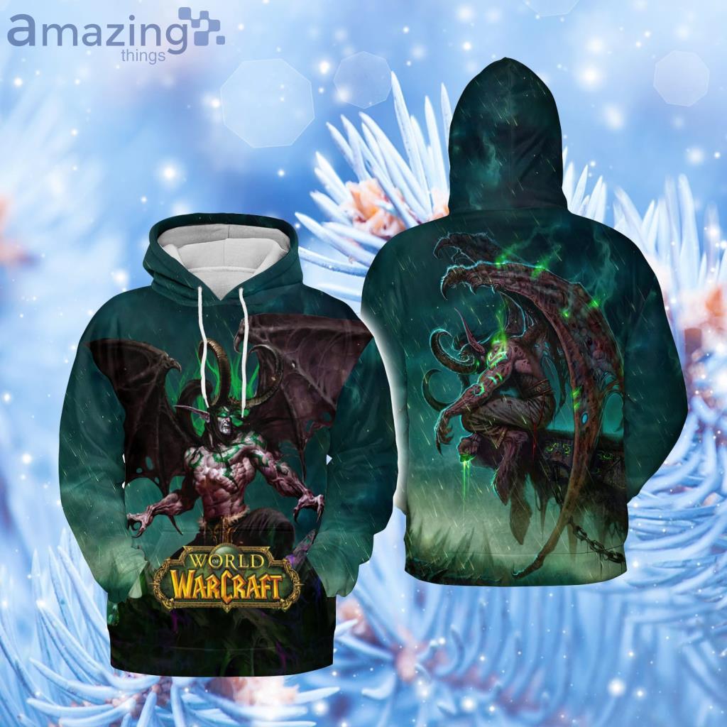Illidan Stormrage Night Elf Wow AOP Hoodie 3D - Illidan Stormrage Night Elf Wow AOP Hoodie 3D