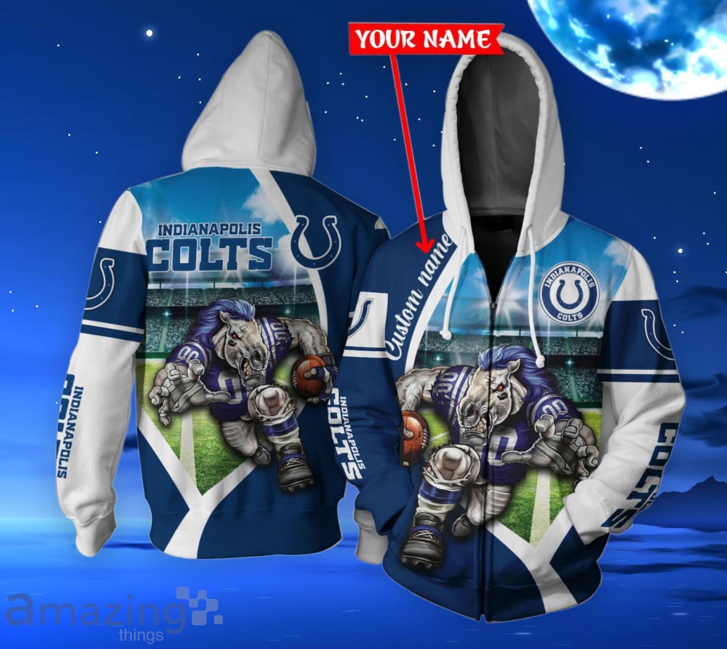 Indianapolis Colts mascot for the shoe shirt, hoodie, sweater