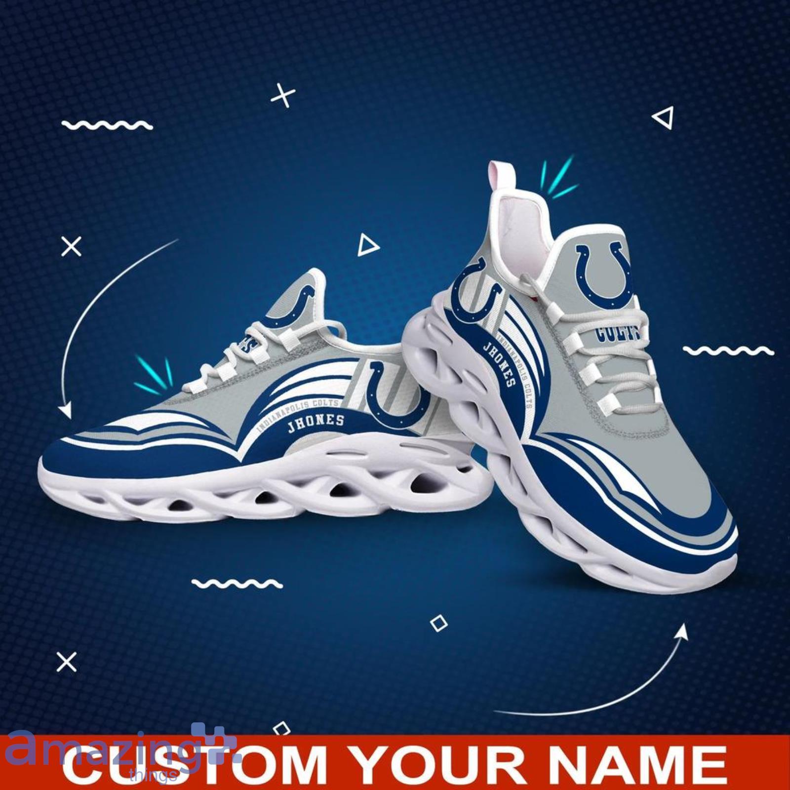 Indianapolis Colts NFL Flag American Running Sneaker Custom Name Max Soul  Shoes - YesItCustom