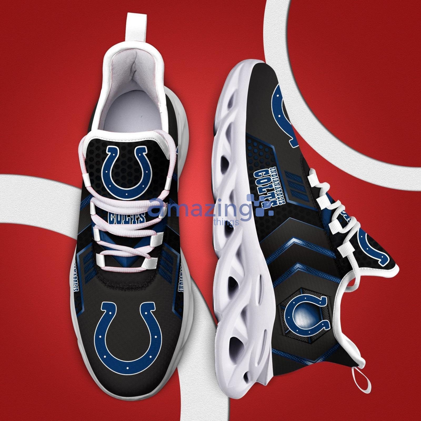 Indianapolis Colts Sport Fans Air Max Shoes Running Sneaker For Men And Women image Indianapolis Colts Sport Fans Air Max Shoes Running Sneaker For Men And Women Product Photo 3