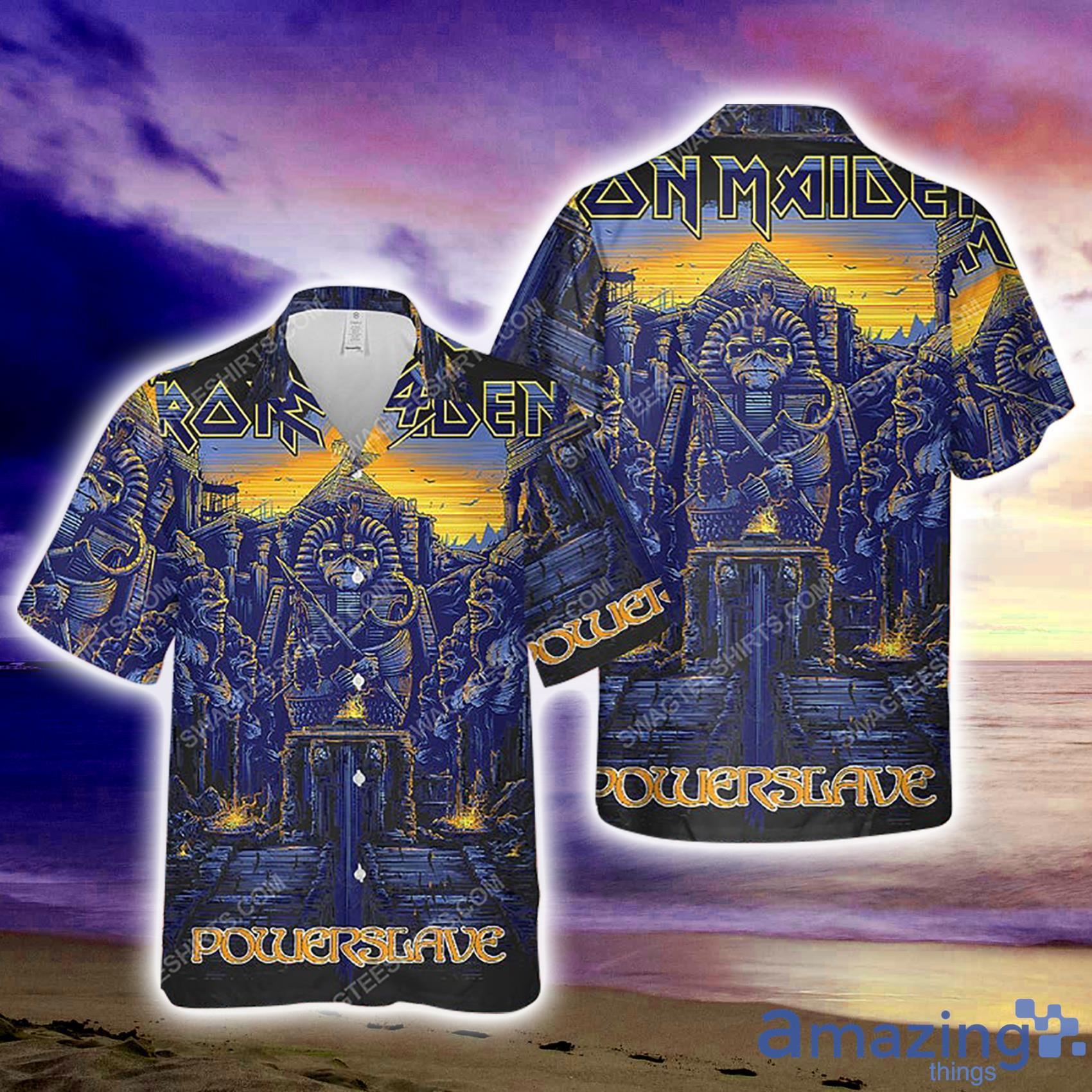 Iron Maiden Rock Band Music Powerslave Rework All Over Print Hawaiian Shirt For Men Women Product Photo 1 Iron Maiden Rock Band Music Powerslave Rework All Over Print Hawaiian Shirt For Men Women Product Photo 1