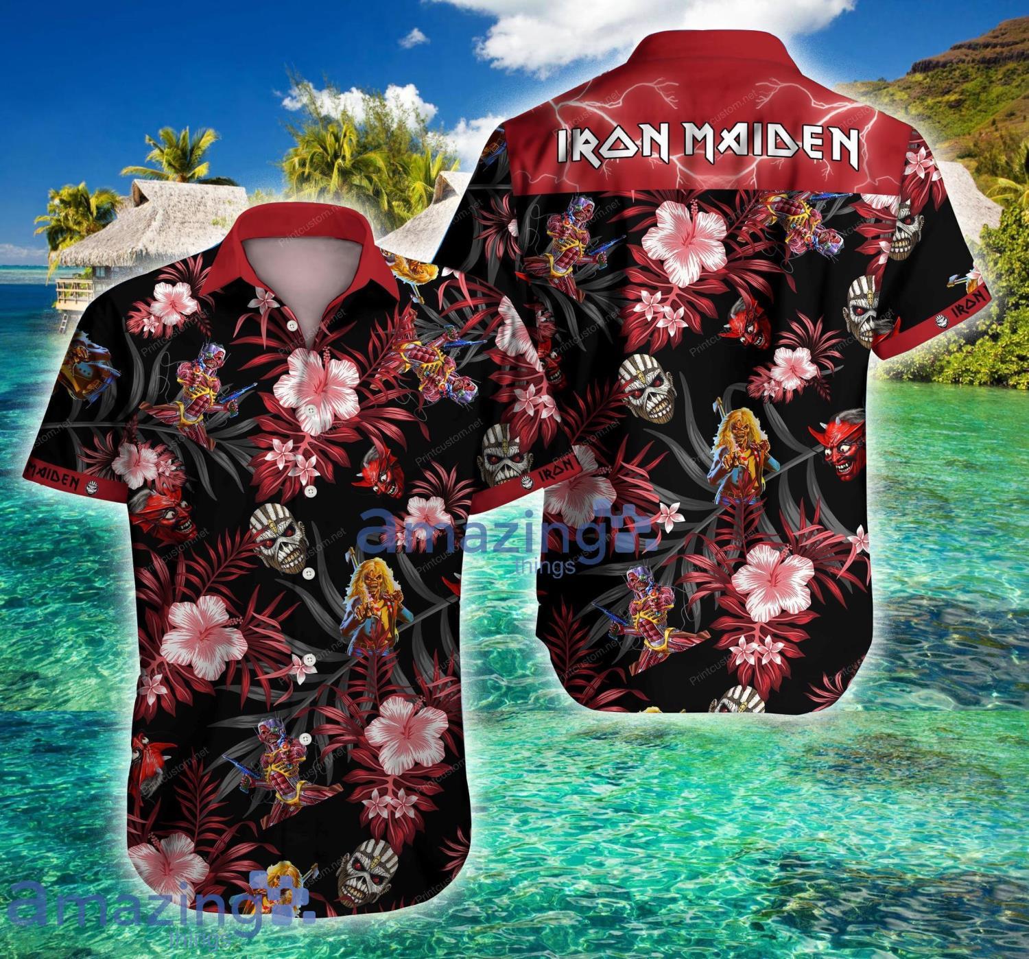Iron Maiden Tropical Hawaiian Shirt