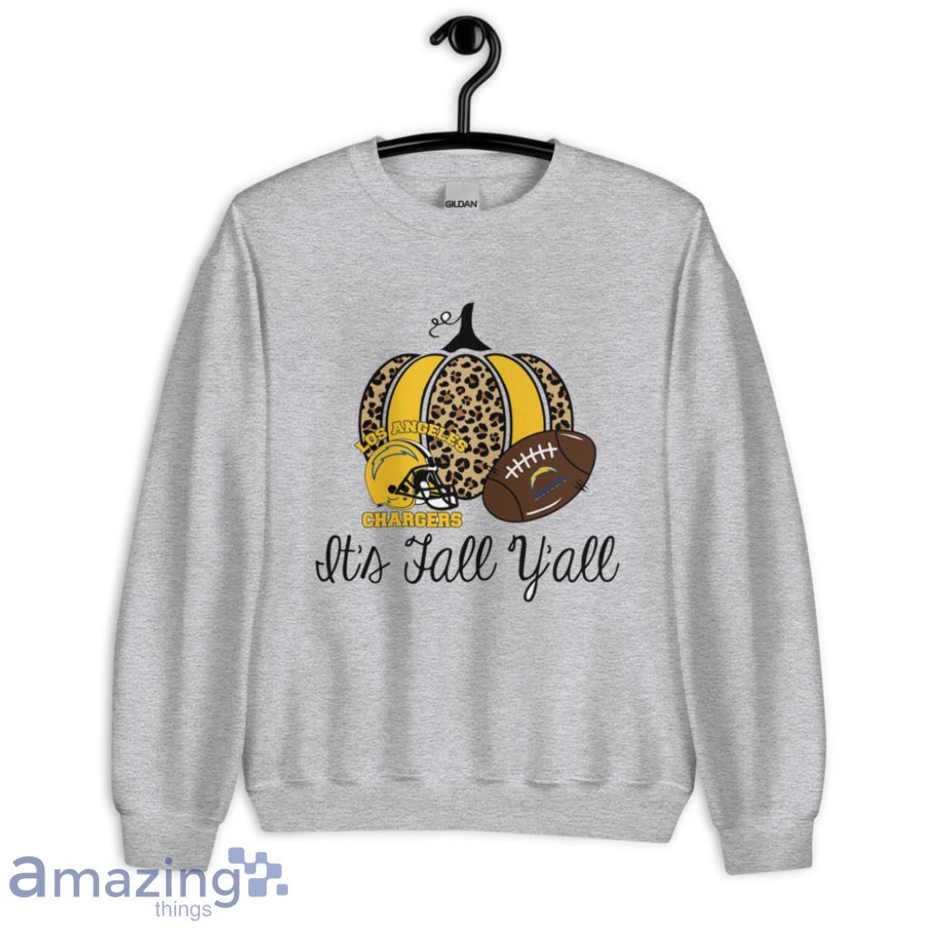 It Fall Y'all Pumpkin Los Angeles Chargers NFL Shirt image It Fall Yall Pumpkin Los Angeles Chargers NFL Shirt - Unisex Heavy Blend Crewneck Sweatshirt