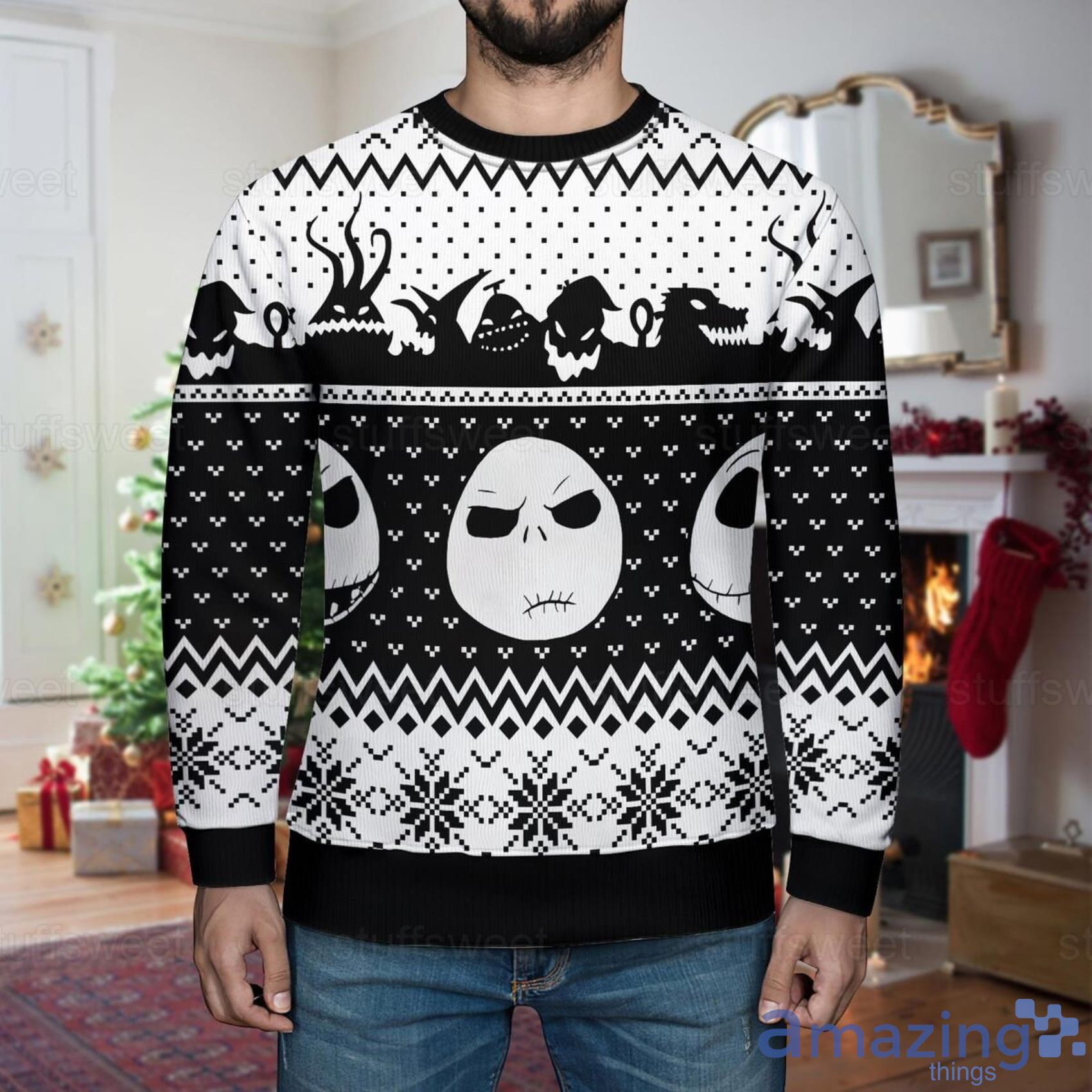 Dallas Cowboys Christmas Skull Knitted Ugly Christmas Sweater AOP Gift For  Men And Women