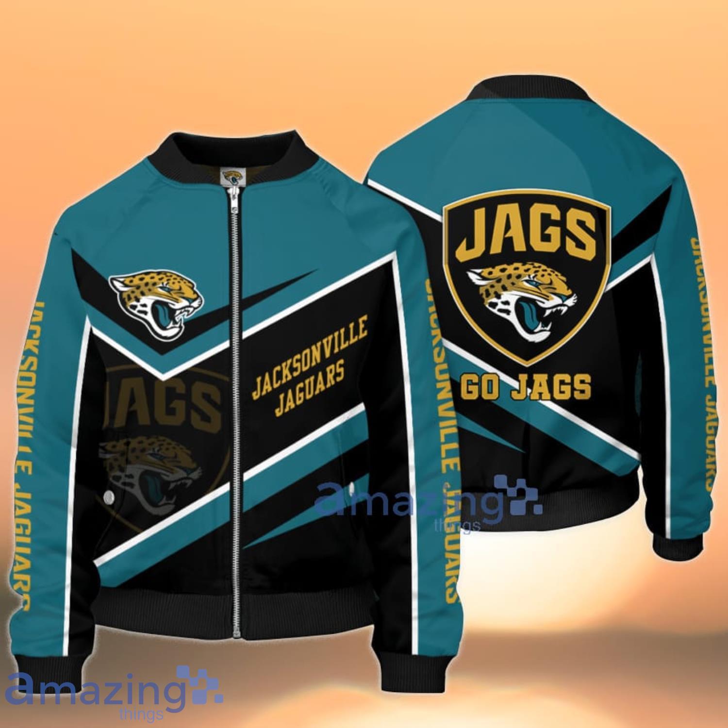 Jacksonville Jaguars Go Jags 3D Bomber Jacket For Fans