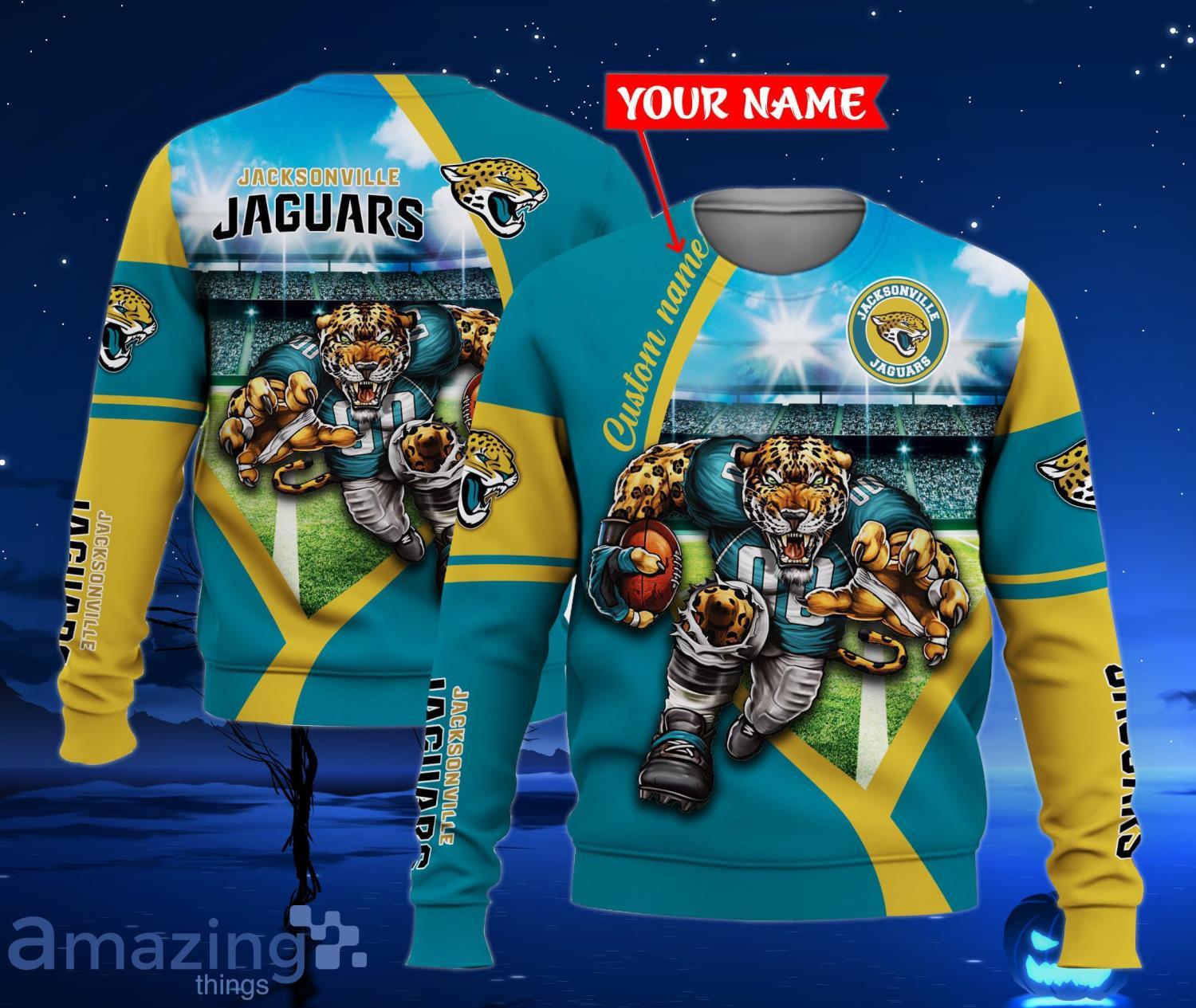 Jacksonville Jaguars Mascot Personalized Name 3D All Over Print Shirt For  Fans