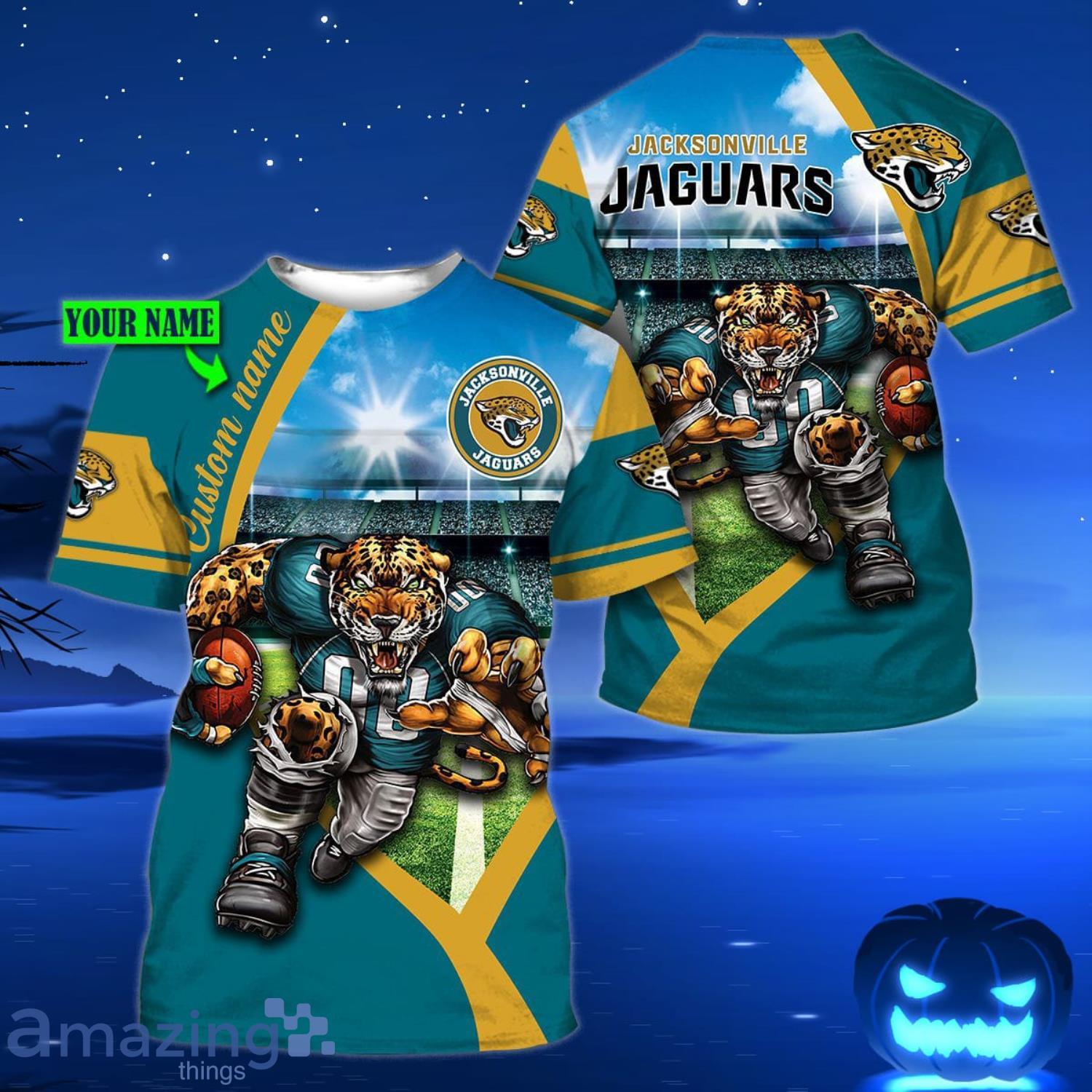 Jacksonville Jaguars Mascot Personalized Name 3D All Over Print Shirt For  Fans