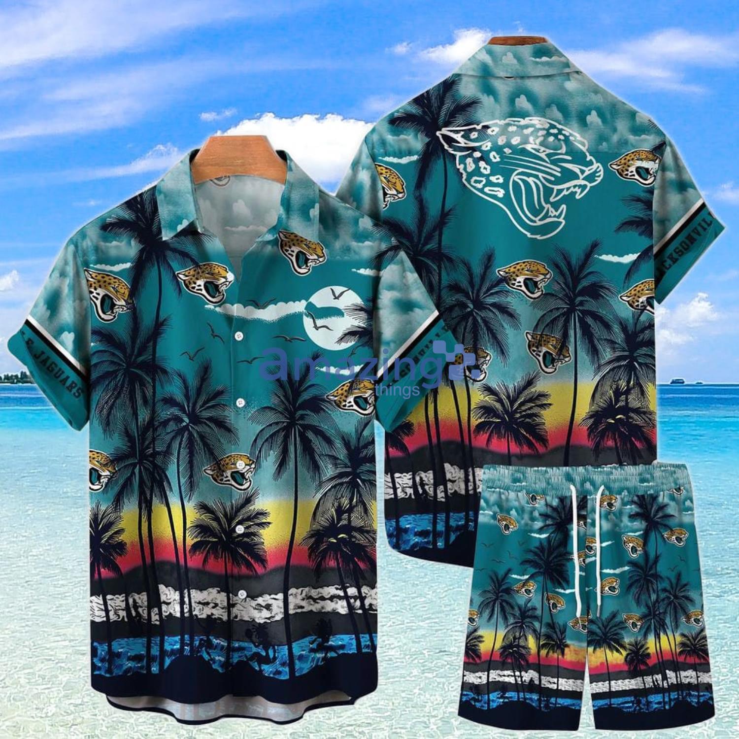 Jacksonville Jaguars NFL Vintage Coconut Tropical Pattern Hawaiian Shirt  And Short Summer Gift For Fans