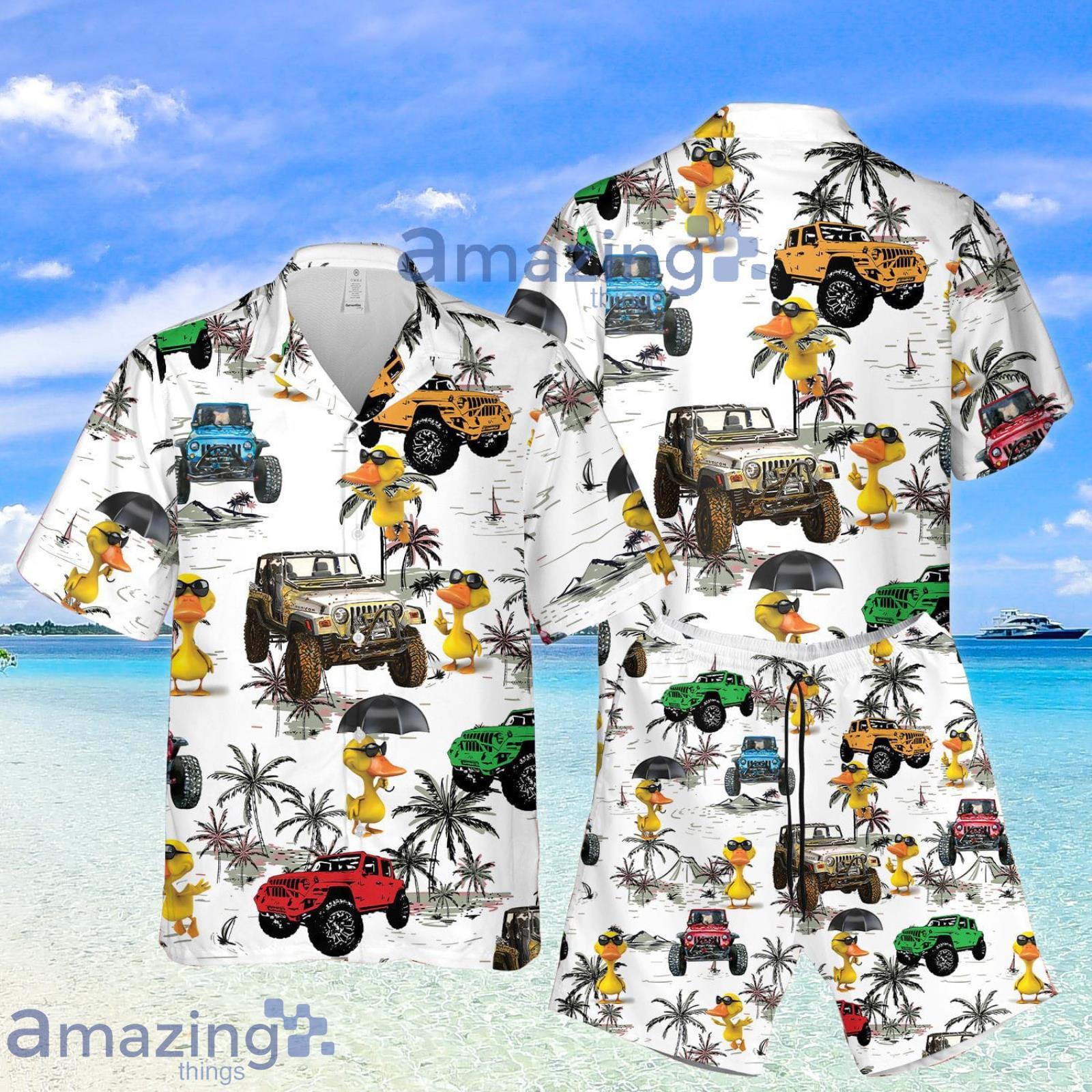 Jeep Duck Summer Set Hawaiian Shirt And Shorts Product Photo 1