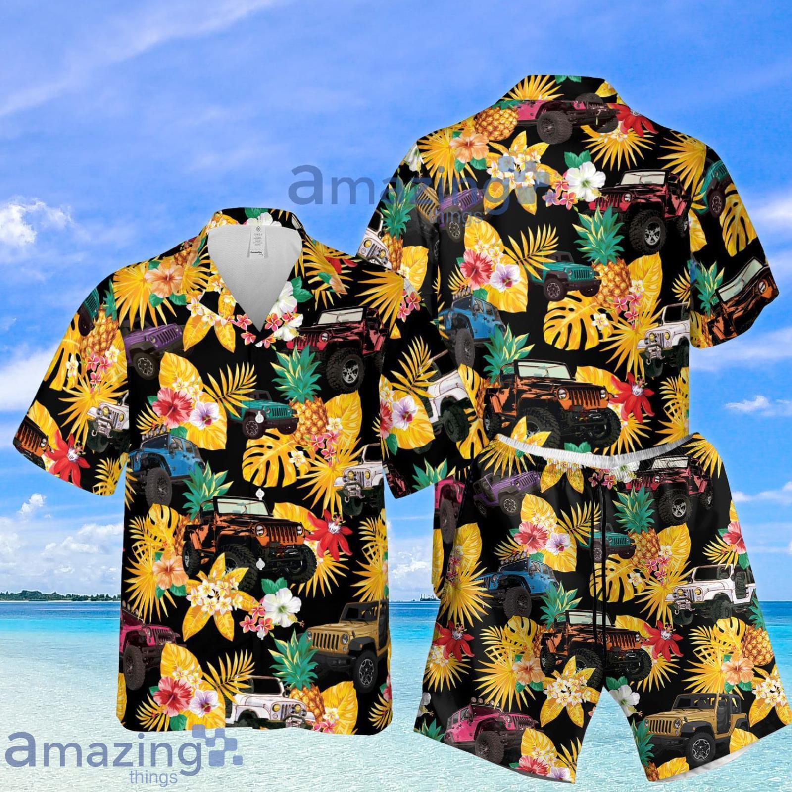Jeep Owners Summer Set Hawaiian Shirt And Shorts Hawaii Style Product Photo 1