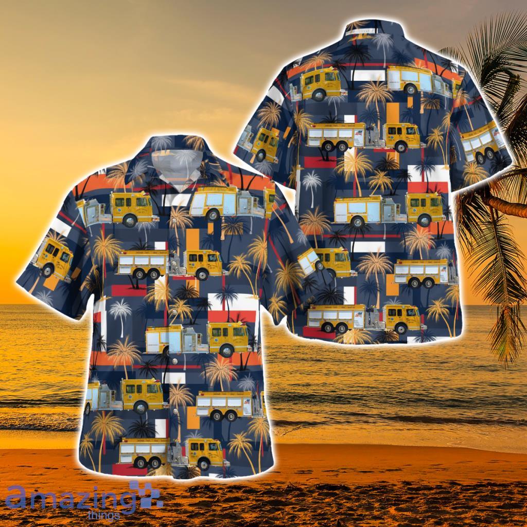 Jerome Township Fire Department, Sanford, Michigan Hawaiian Shirt - Jerome Township Fire Department, Sanford, Michigan Hawaiian Shirt