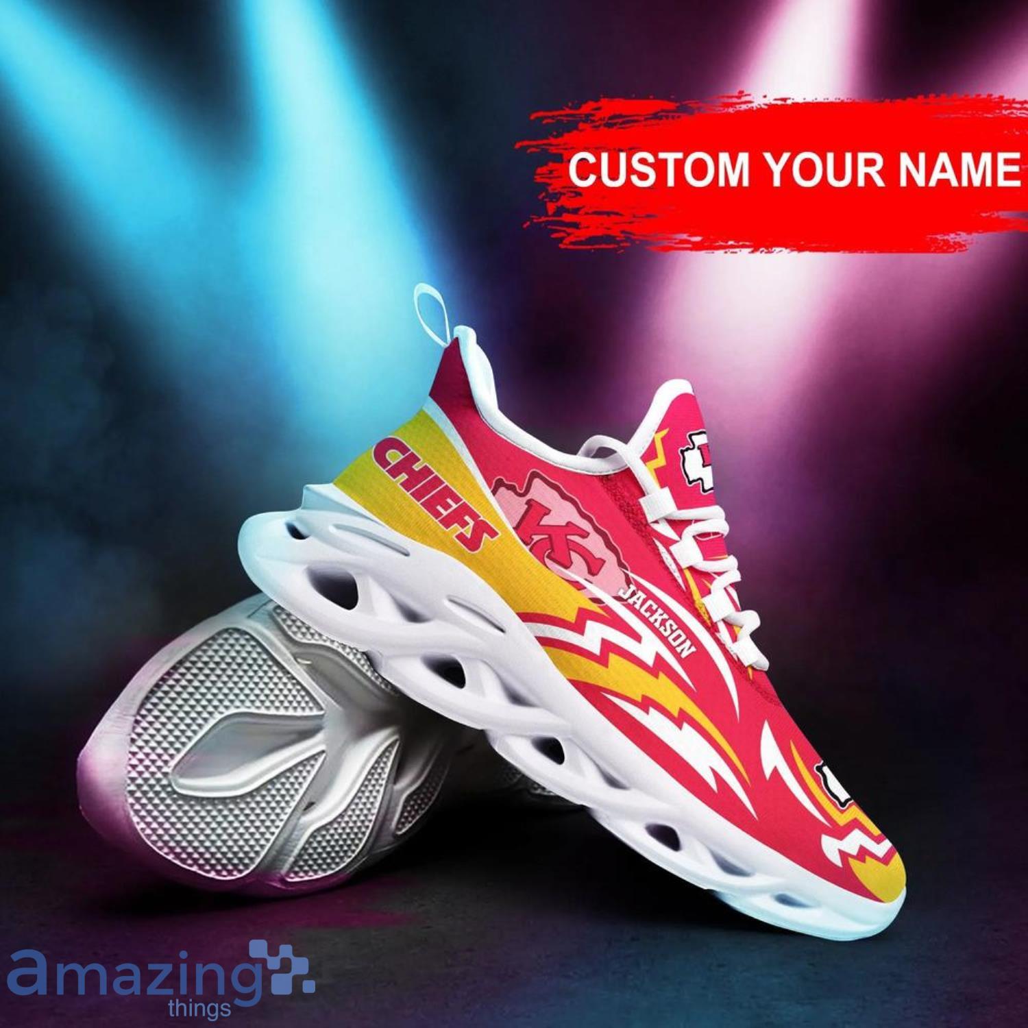 Kansas City Chiefs NFL Sport Team Custom Name Max Soul Shoes For Fans image Kansas City Chiefs NFL Sport Team Custom Name Max Soul Shoes For Fans Product Photo 5