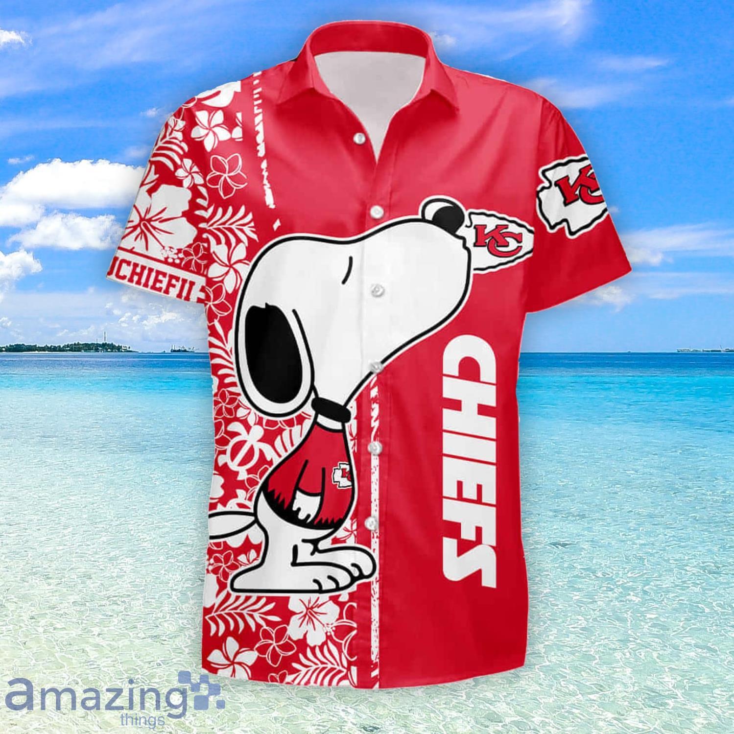 Kansas City Chiefs Hawaiian Shirts Button-Down Shirts Casual Beach Short  Sleeve