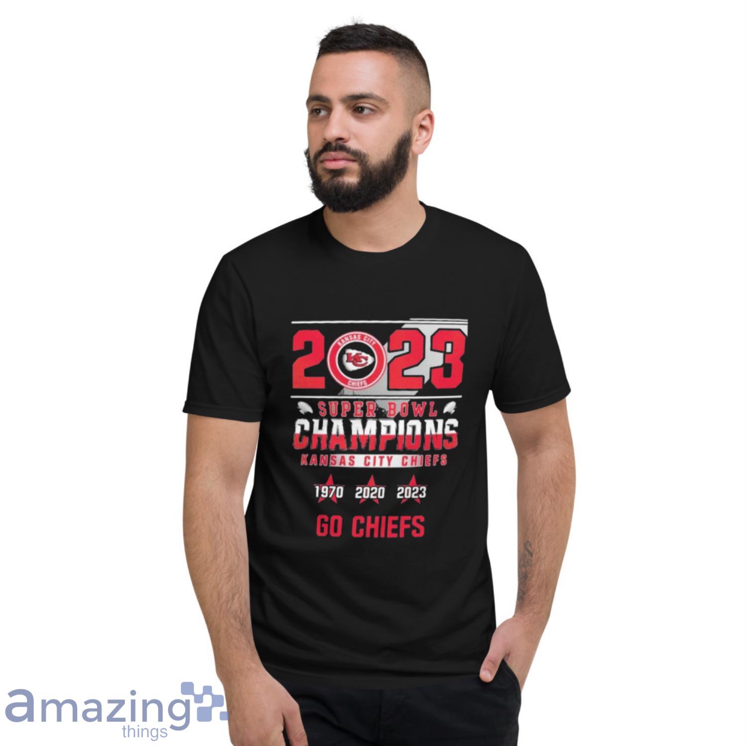 Three Time Super Bowl Champions 1970 2020 2023 Kansas City Chiefs T-Shirt -  T-shirts Low Price