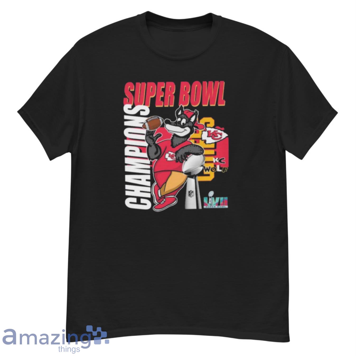 KC Wolf Mascot Kansas City Chiefs Super Bowl LVII Champions 2023 shirt