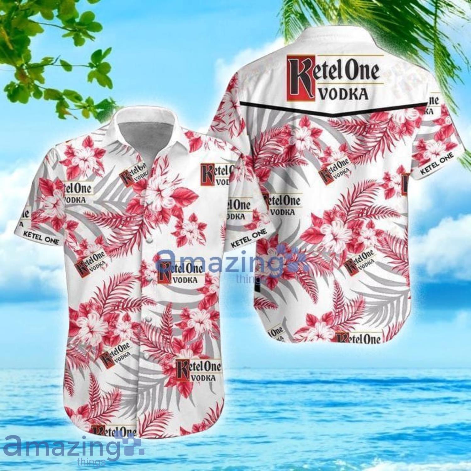 Ketel One Vodka Tropical Short Sleeve Aloha Hawaiian Shirt For Men And Women Product Photo 1