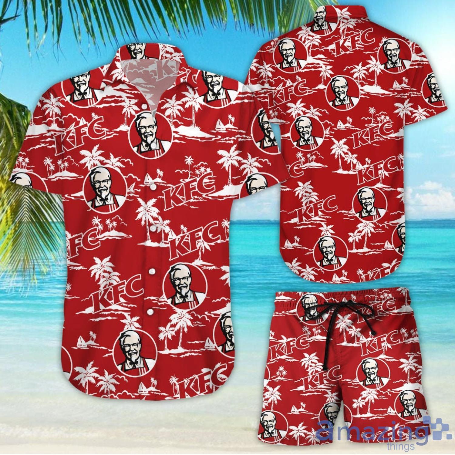 Red hawaiian hot sale shorts