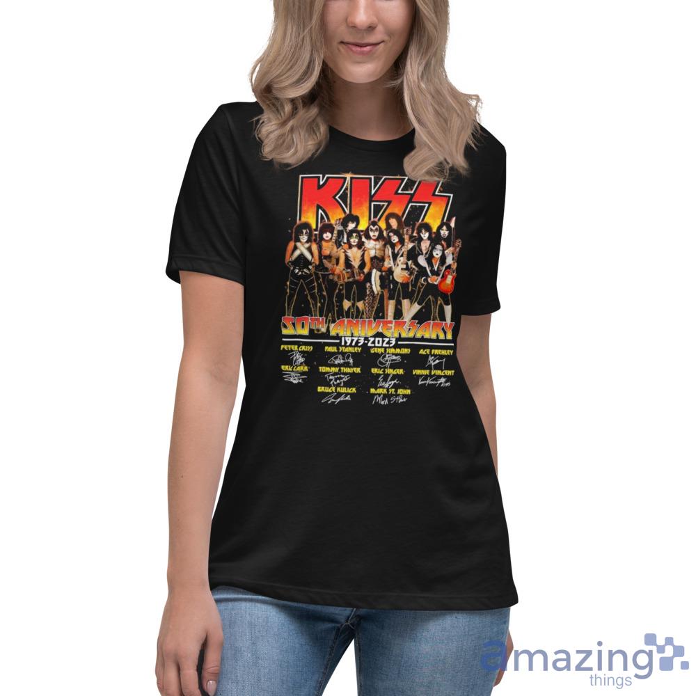 Official 50 Years 1973 2023 KISS Band Signatures Thank You For The Memories  Shirt - Teespix - Store Fashion LLC