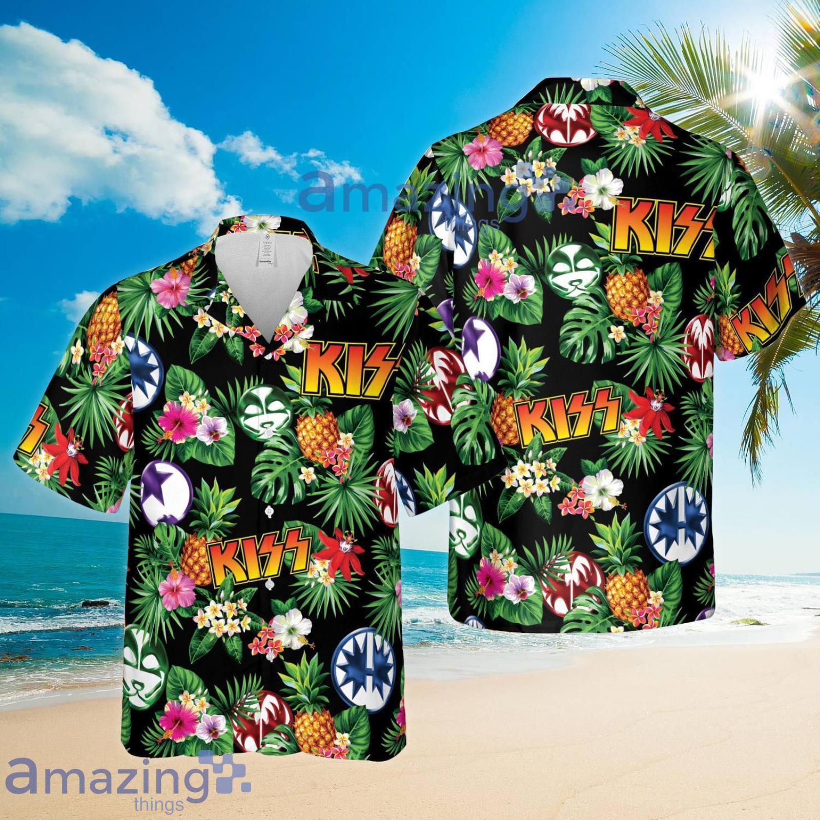 Kiss Hawaii Pineapple Summer Set Hawaiian Shirt And Shorts Product Photo 1