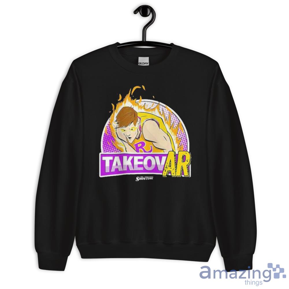 La Showtime Austin Reaves Takeovar Shirt For Men Women image La Showtime Austin Reaves Takeovar Shirt For Men Women - Unisex Crewneck Sweatshirt