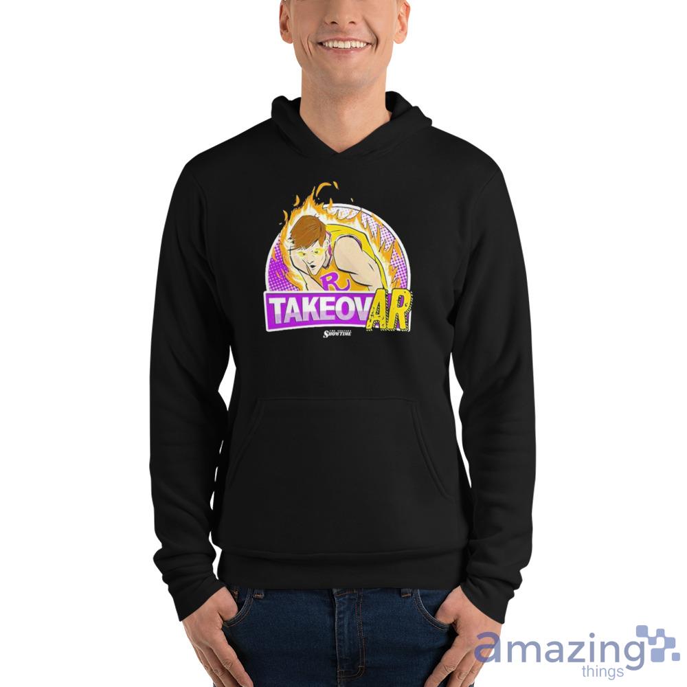 La Showtime Austin Reaves Takeovar Shirt For Men Women image La Showtime Austin Reaves Takeovar Shirt For Men Women - Unisex Fleece Pullover Hoodie