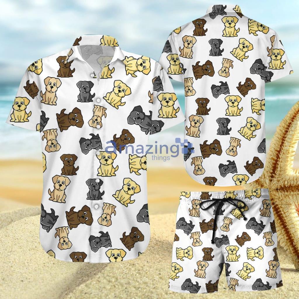 Labrador Hawaiian Shirt - Cute Labrador Dogs Pattern Hawaiian Shirt And Short - Labrador Hawaiian Shirt - Cute Labrador Dogs Pattern Hawaiian Shirt And Short