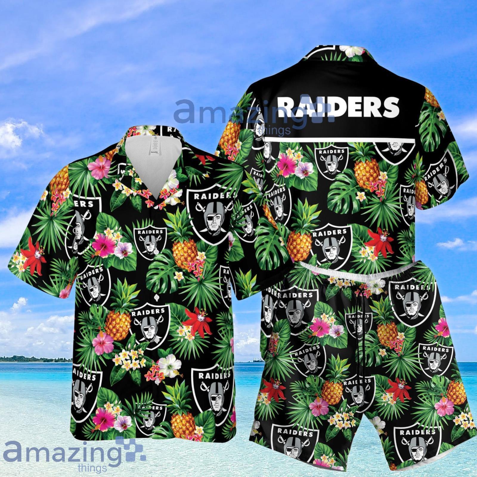 20% OFF Las Vegas Raiders Hawaiian Shirt Floral Button Up – 4 Fan Shop