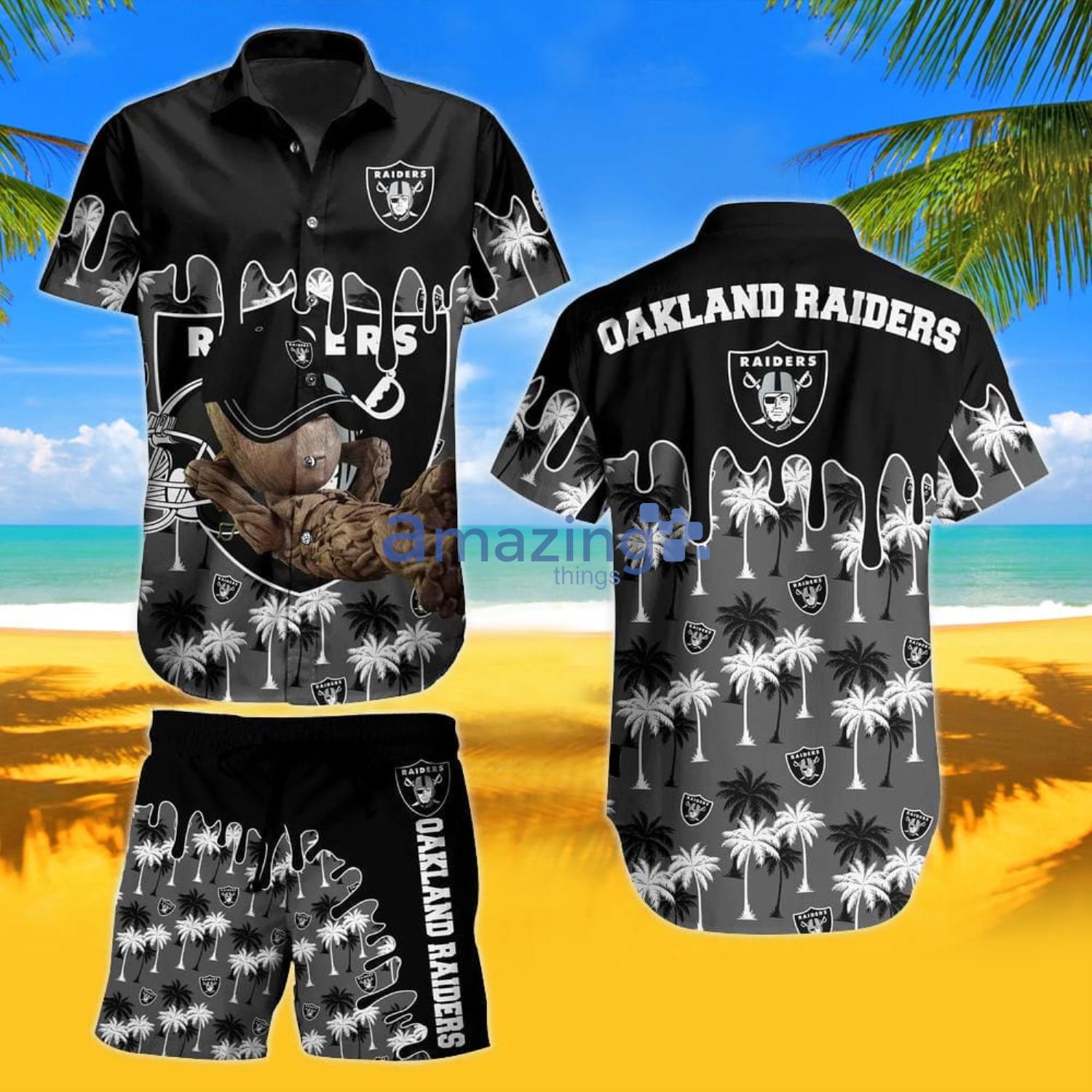 Las Vegas Raiders NFL Hawaiian Shirt Summer Beach Gift