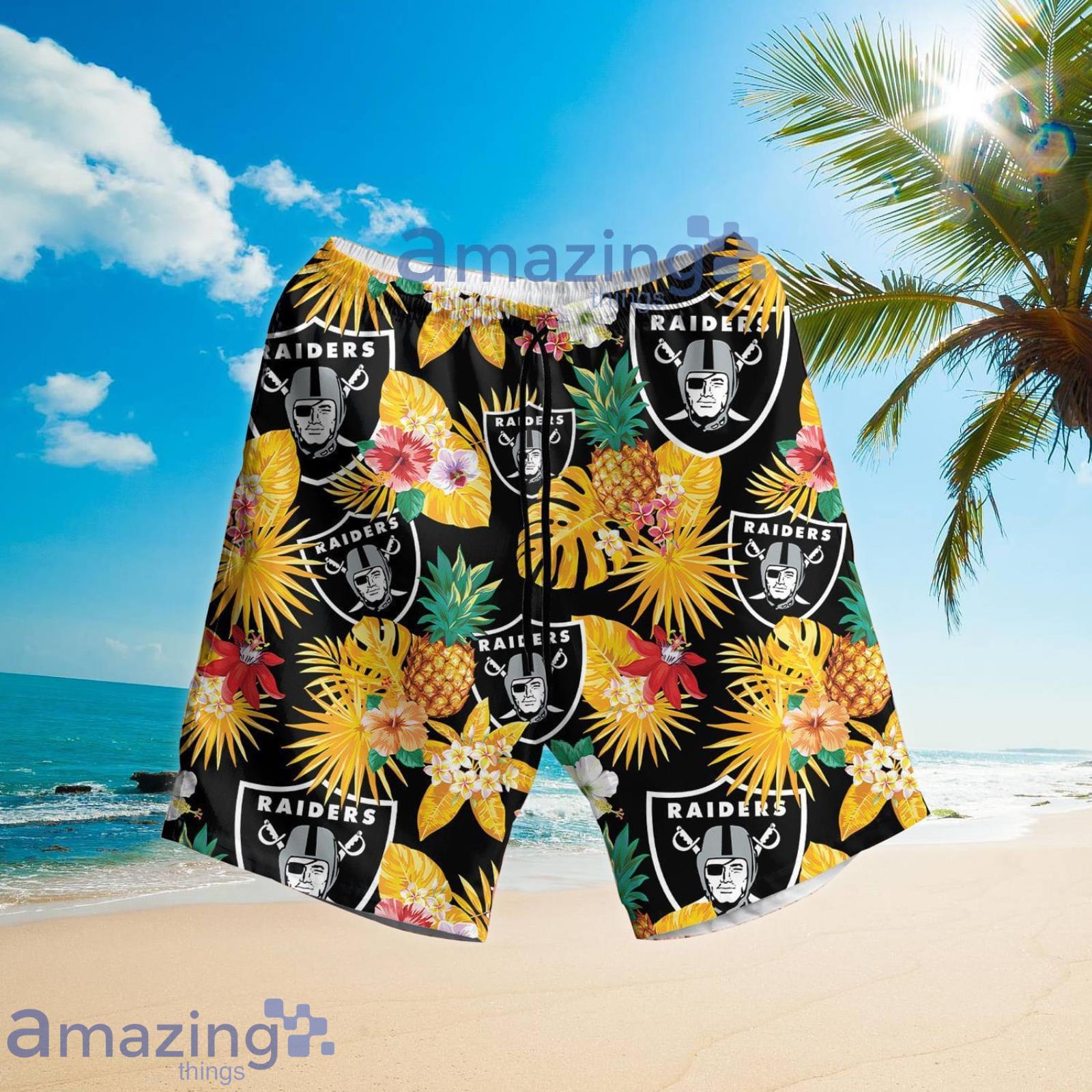 Las Vegas Raiders Summer Beach Shirt and Shorts Full Over Print